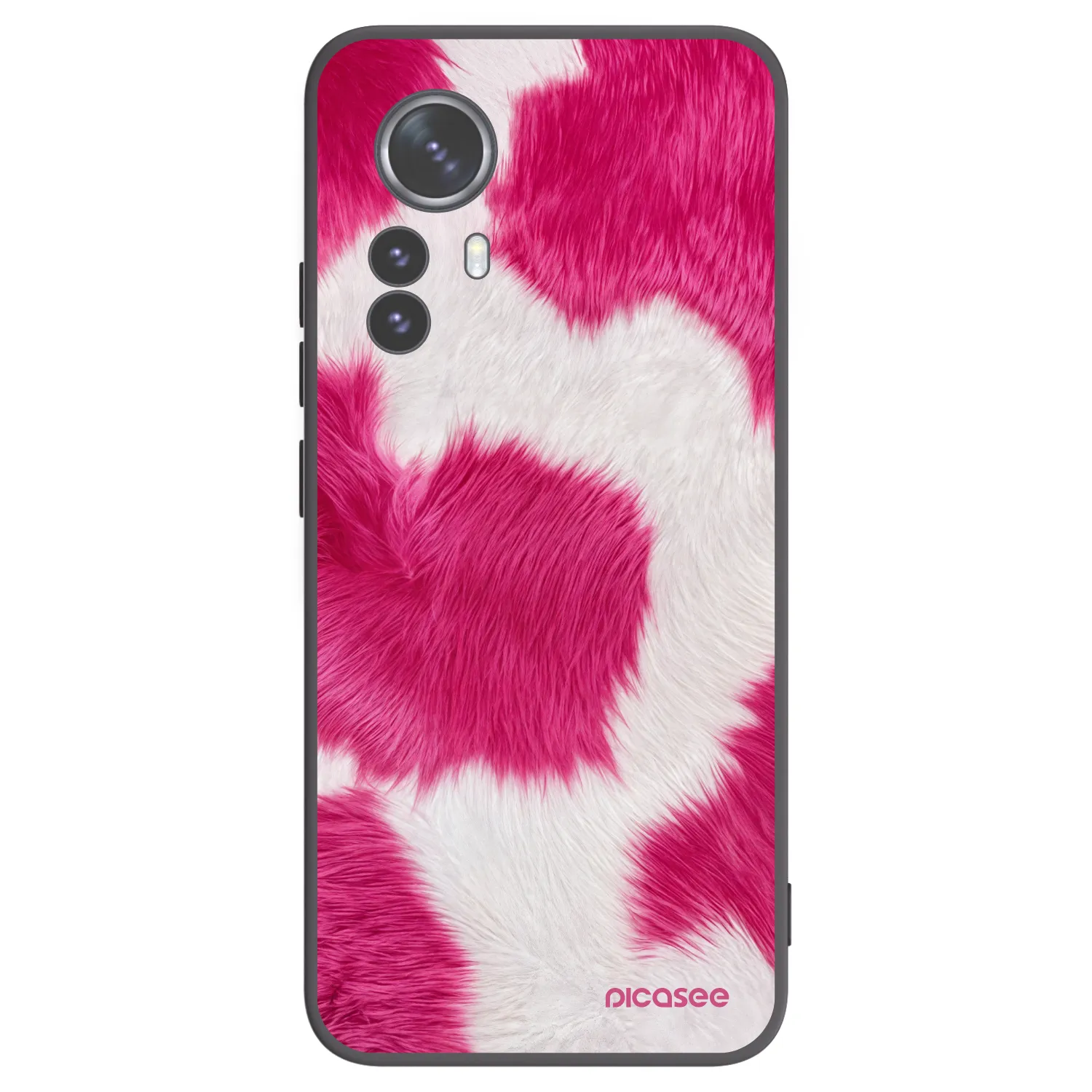 Picasee silikonový černý obal pro Xiaomi 12 Pro - Pink Moo