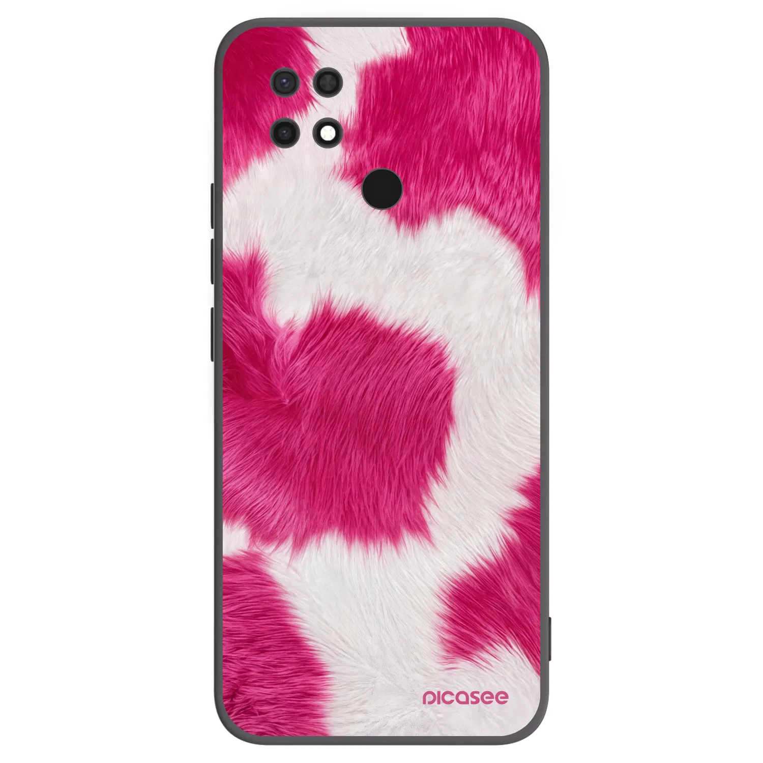 Picasee silikonový černý obal pro Xiaomi Redmi 10C - Pink Moo