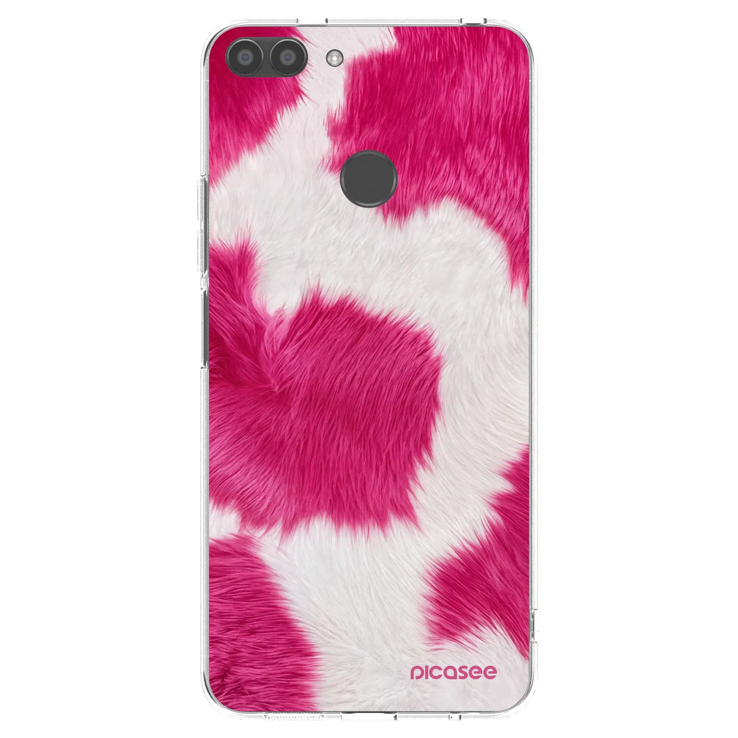 Picasee silikonový průhledný obal pro Huawei P Smart - Pink Moo