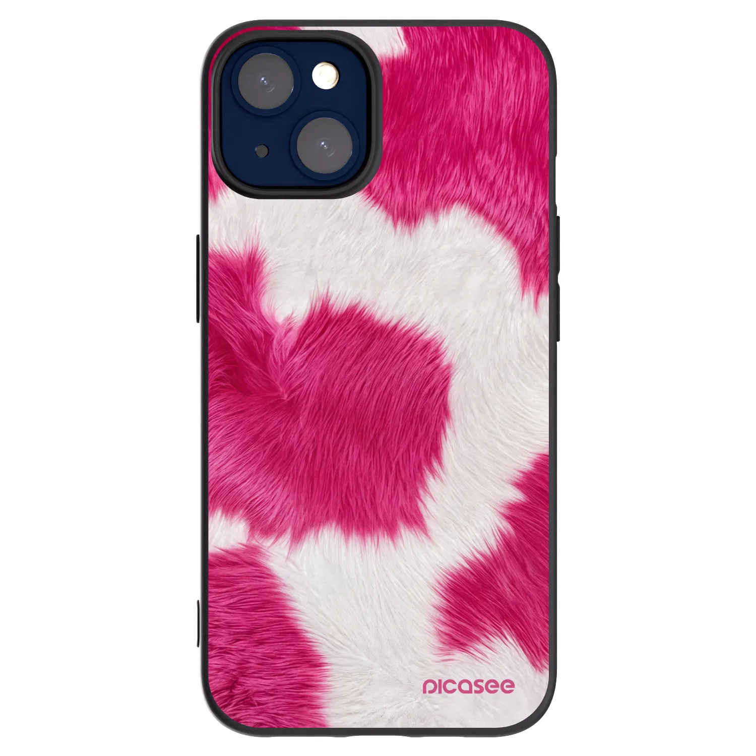 Picasee silikonový černý obal pro Apple iPhone 14 - Pink Moo