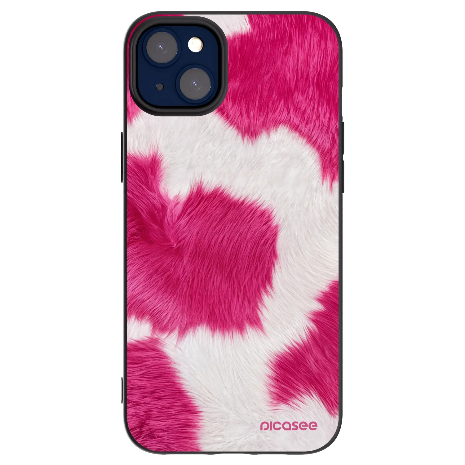 Picasee silikonový černý obal pro Apple iPhone 14 Plus - Pink Moo