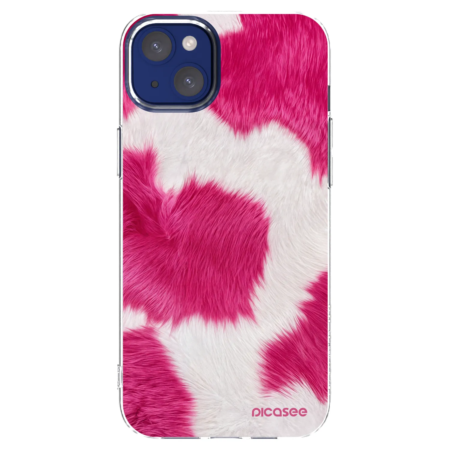 Picasee silikonový průhledný obal pro Apple iPhone 14 Plus - Pink Moo
