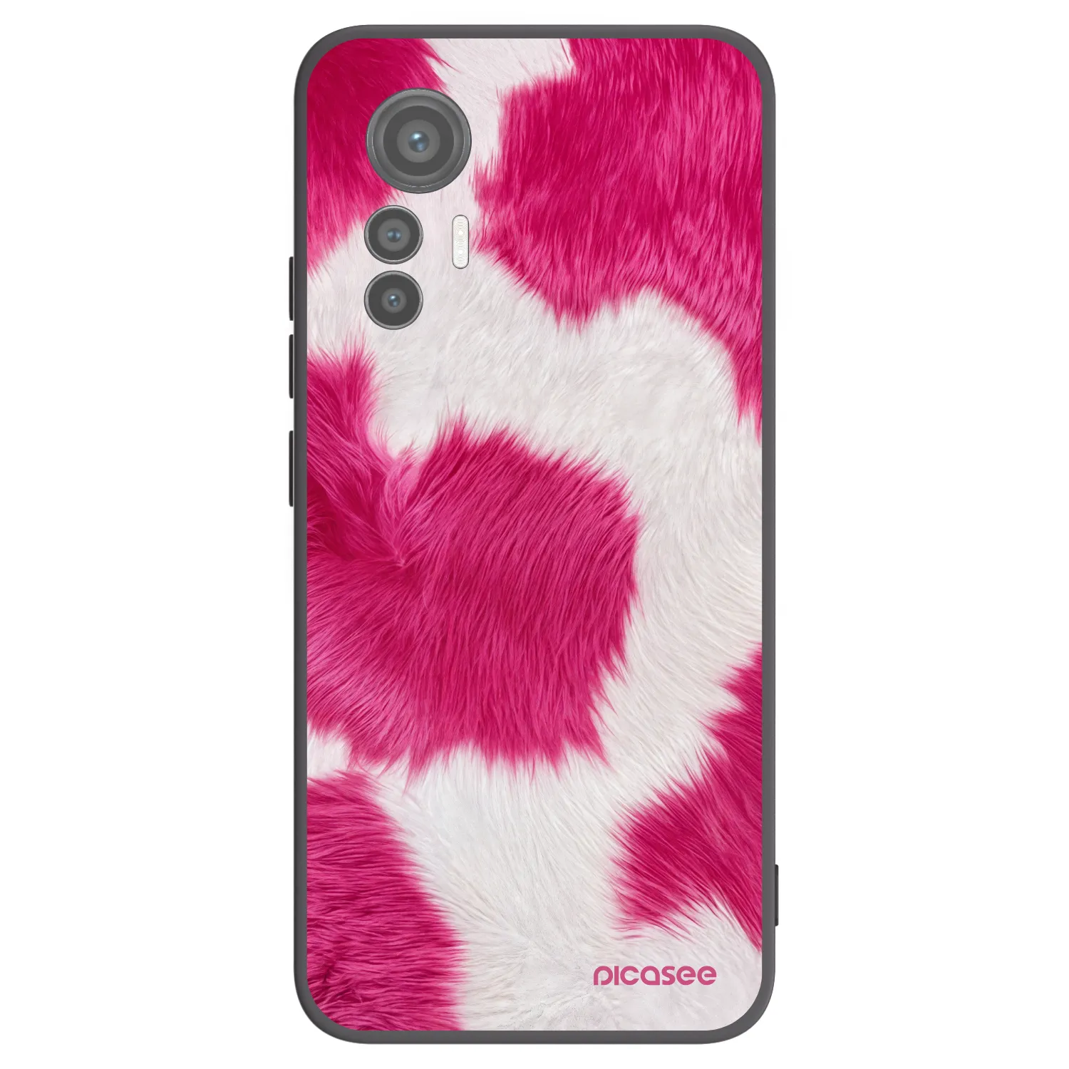 Picasee silikonový černý obal pro Xiaomi 12 Lite - Pink Moo