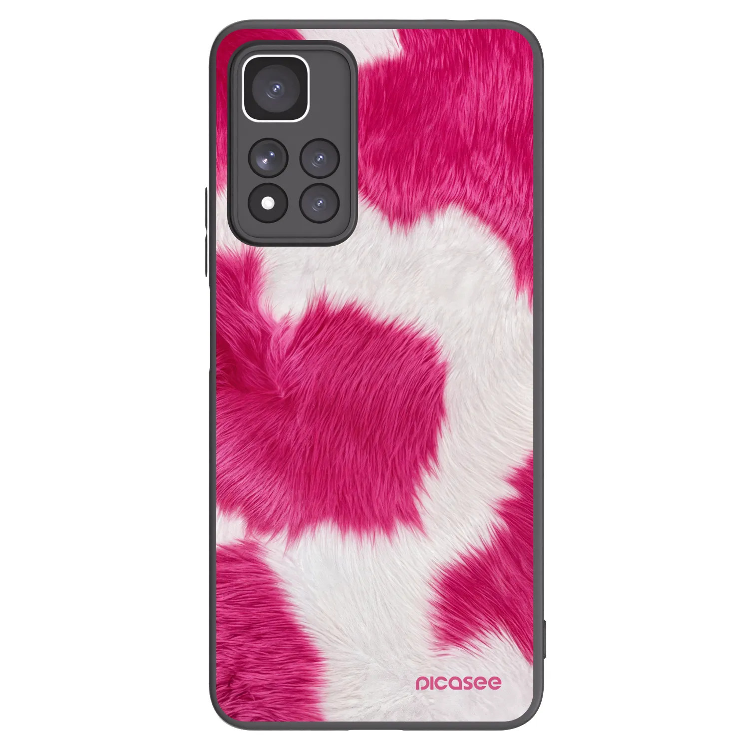 Picasee silikonový černý obal pro Xiaomi Redmi Note 11 Pro+ 5G - Pink Moo