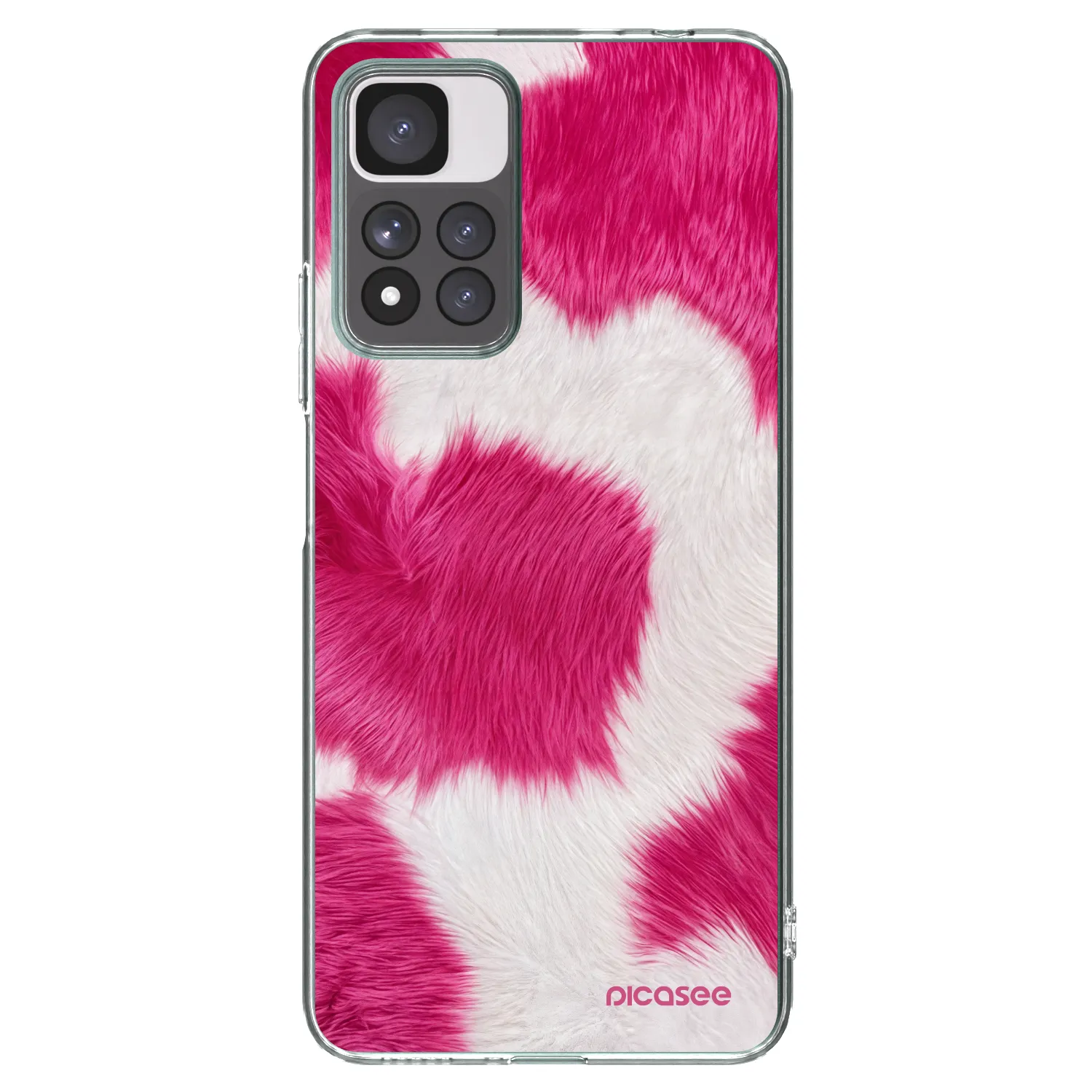 Picasee silikonový průhledný obal pro Xiaomi Redmi Note 11 Pro+ 5G - Pink Moo
