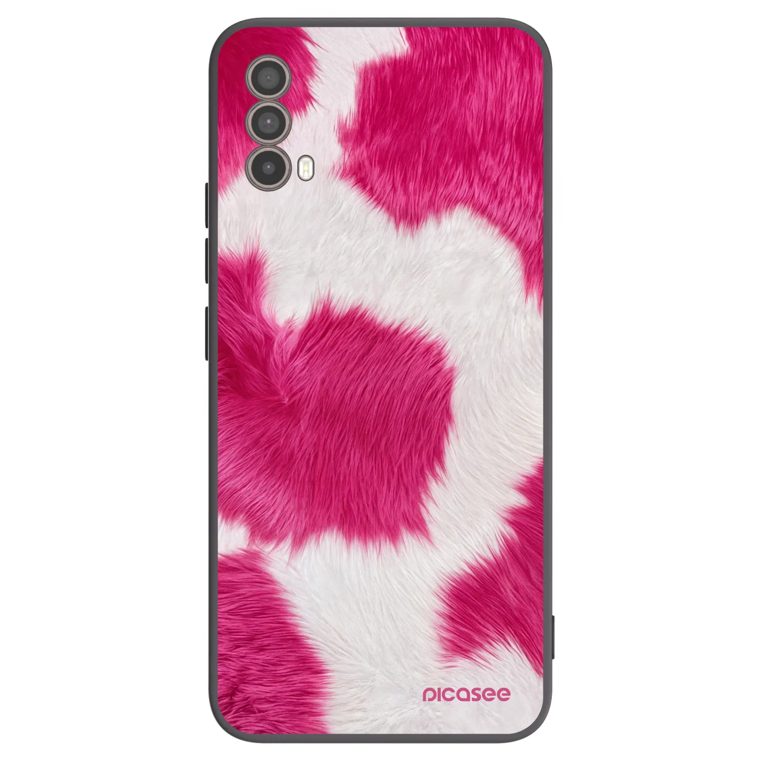 Picasee silikonový černý obal pro Motorola Moto E40 - Pink Moo