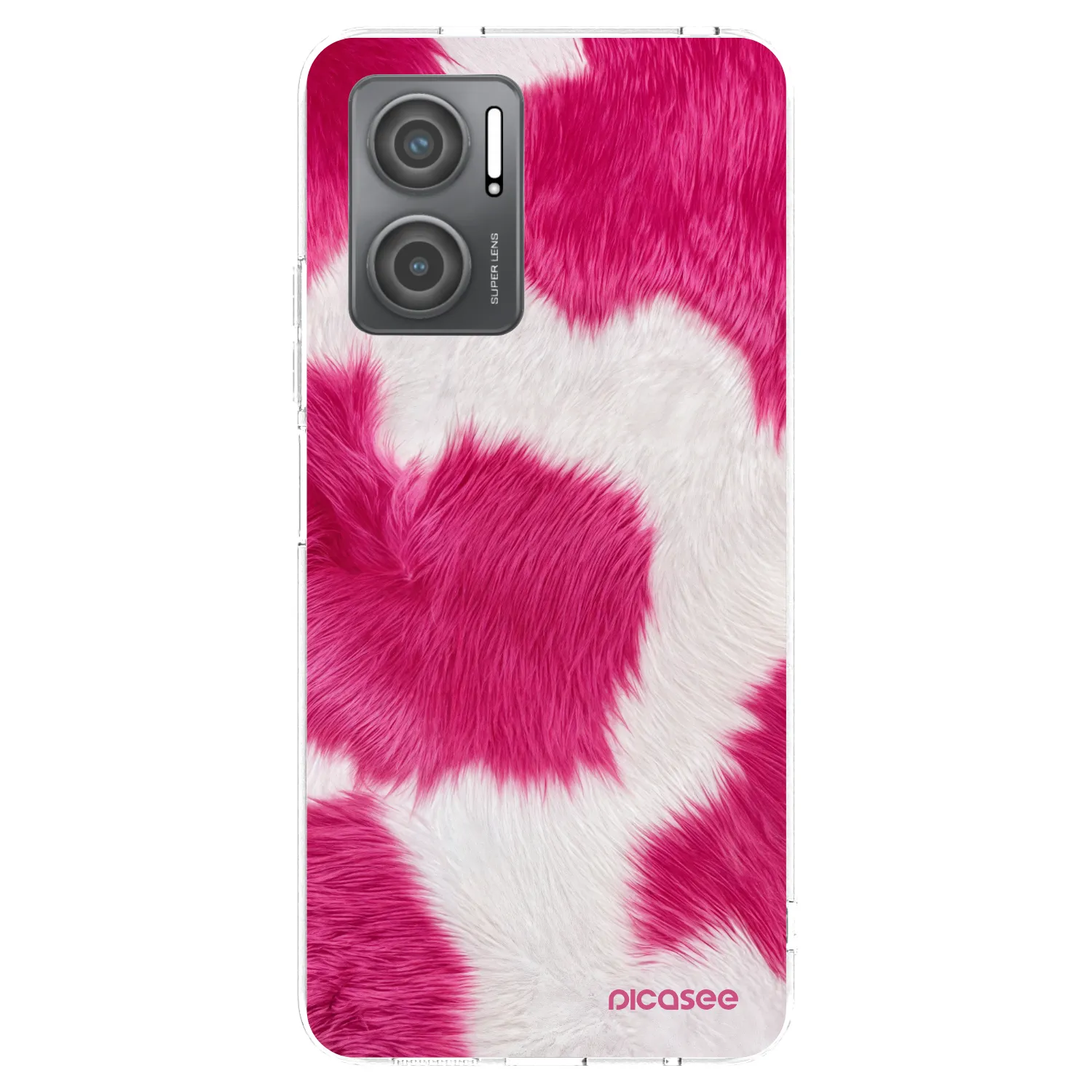 Picasee silikonový průhledný obal pro Xiaomi Redmi 10 5G - Pink Moo