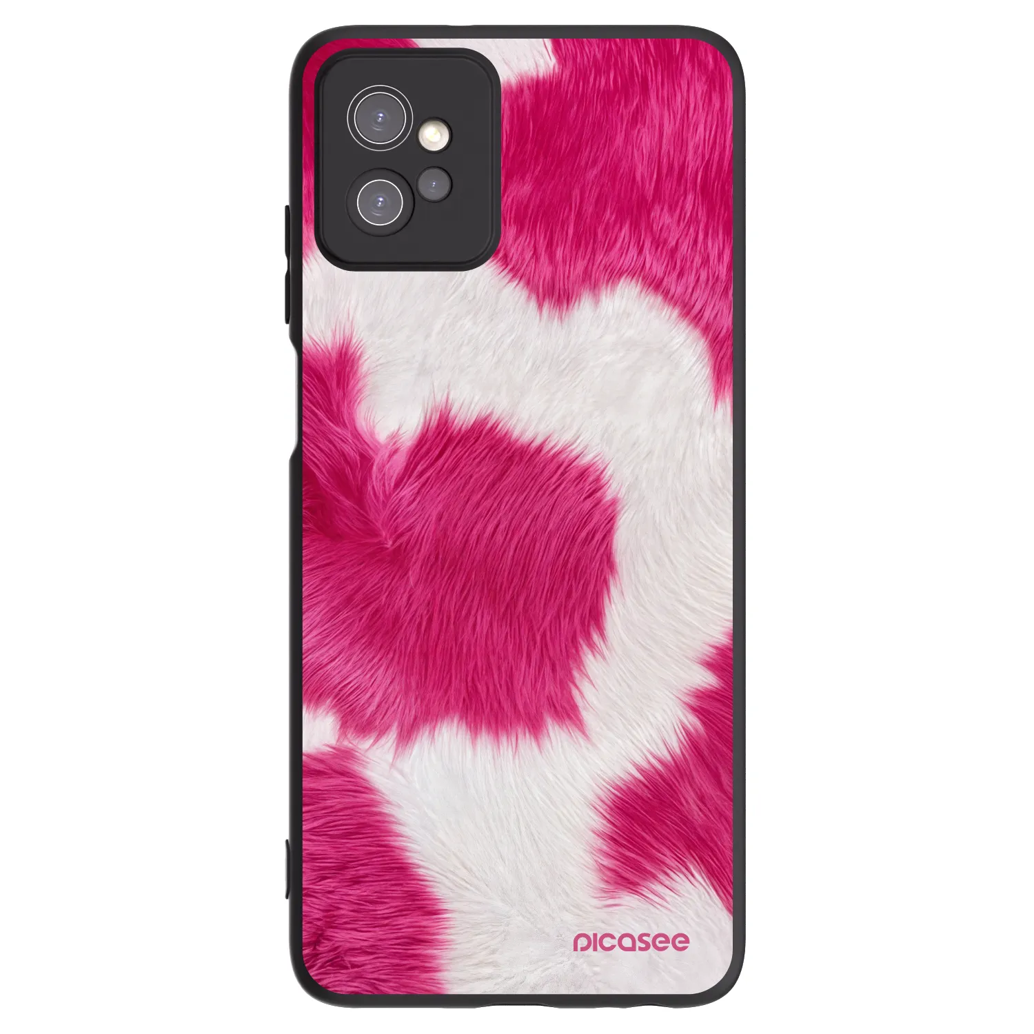 Picasee silikonový černý obal pro Motorola Moto G32 - Pink Moo