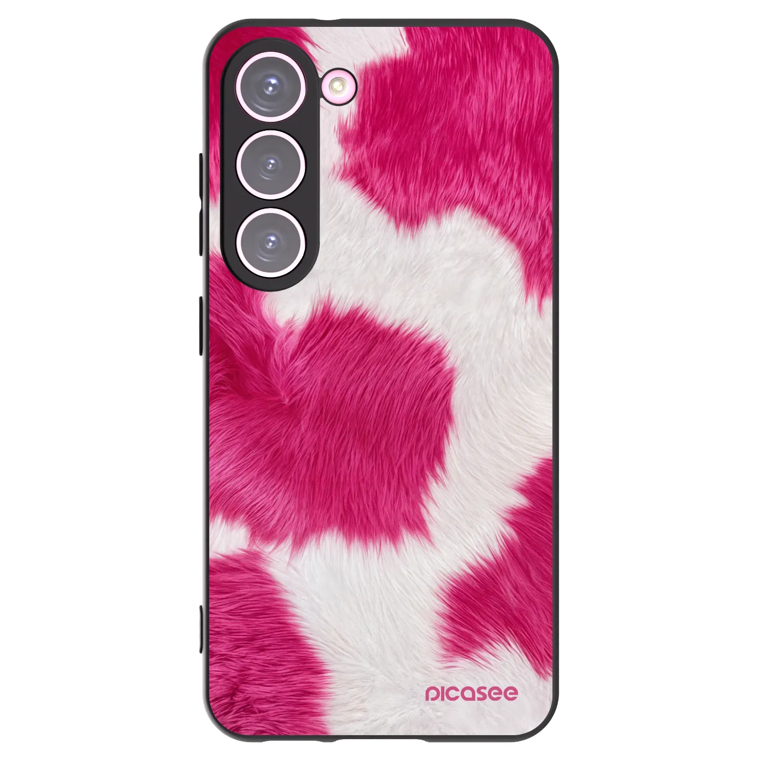 Picasee silikonový černý obal pro Samsung Galaxy S23 5G - Pink Moo