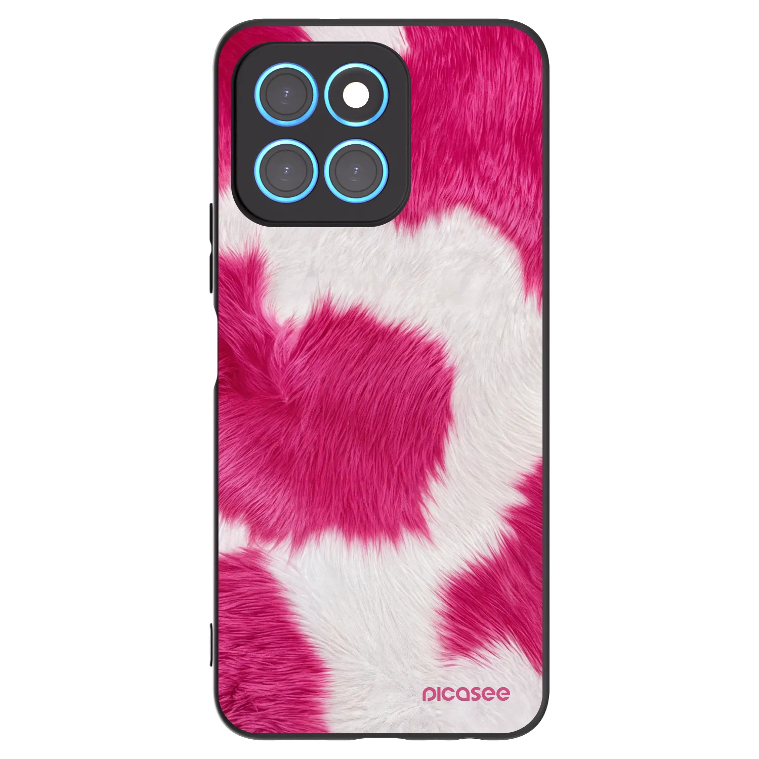 Picasee silikonový černý obal pro Honor X8 5G - Pink Moo