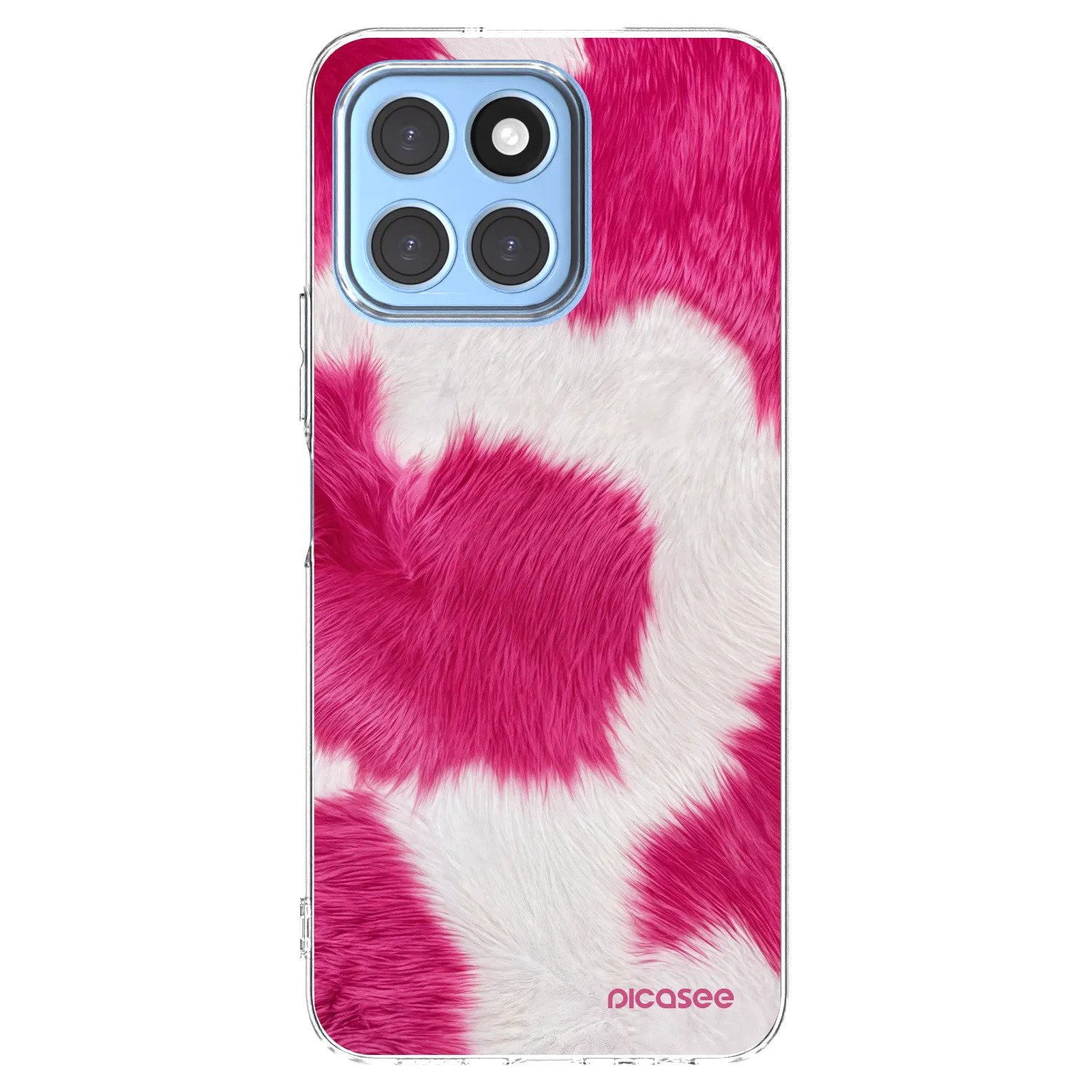 Picasee silikonový průhledný obal pro Honor X6 - Pink Moo