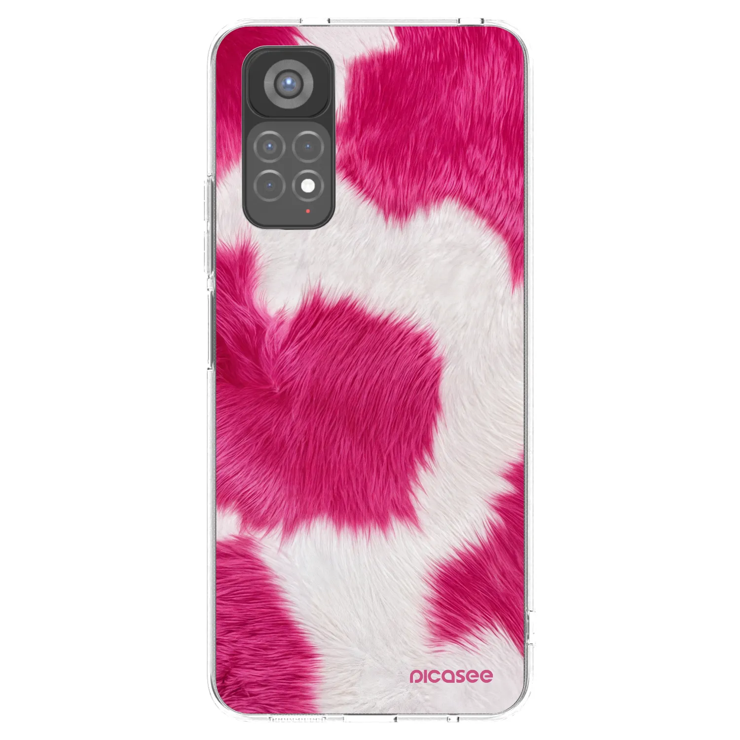 Picasee silikonový průhledný obal pro Xiaomi Redmi Note 11S 5G - Pink Moo