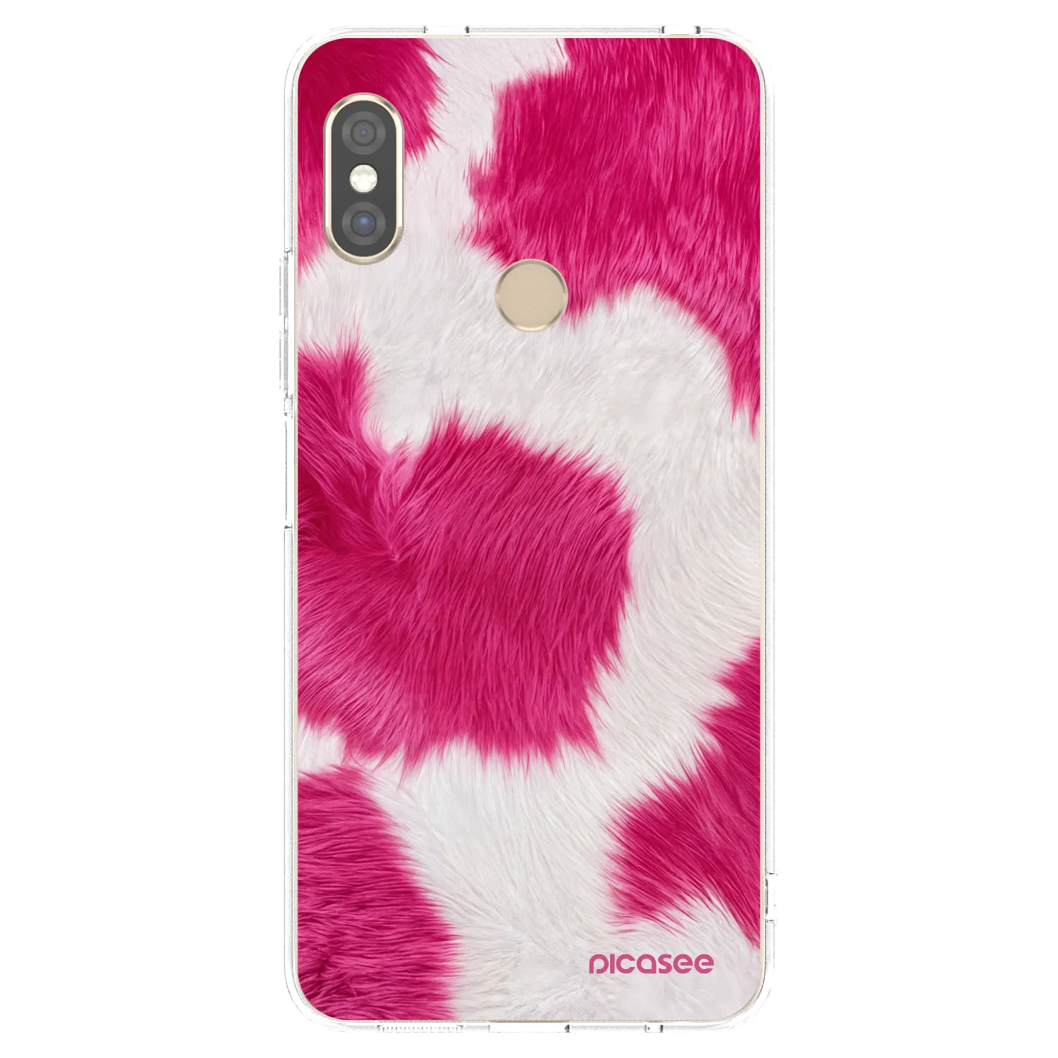 Picasee silikonový průhledný obal pro Xiaomi Redmi Note 5 Global - Pink Moo