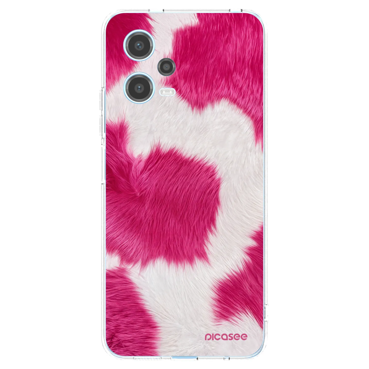 Picasee silikonový průhledný obal pro Xiaomi Redmi Note 12 5G - Pink Moo