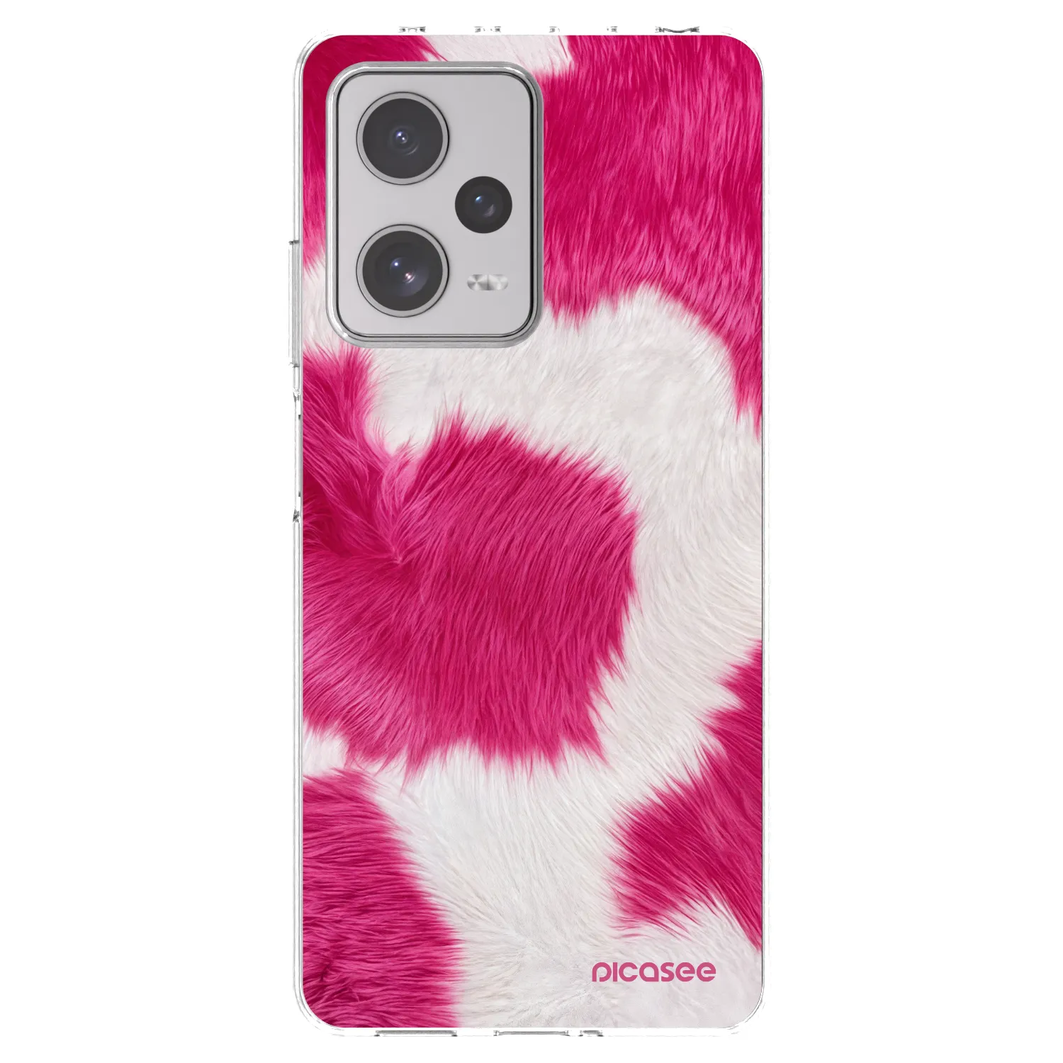 Picasee silikonový průhledný obal pro Xiaomi Redmi Note 12 Pro+ 5G - Pink Moo