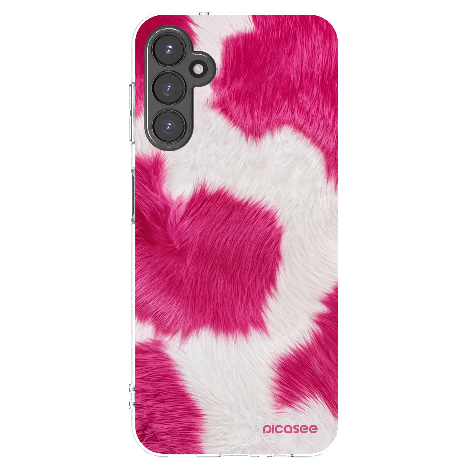 Picasee silikonový průhledný obal pro Samsung Galaxy A14 4G A145R - Pink Moo