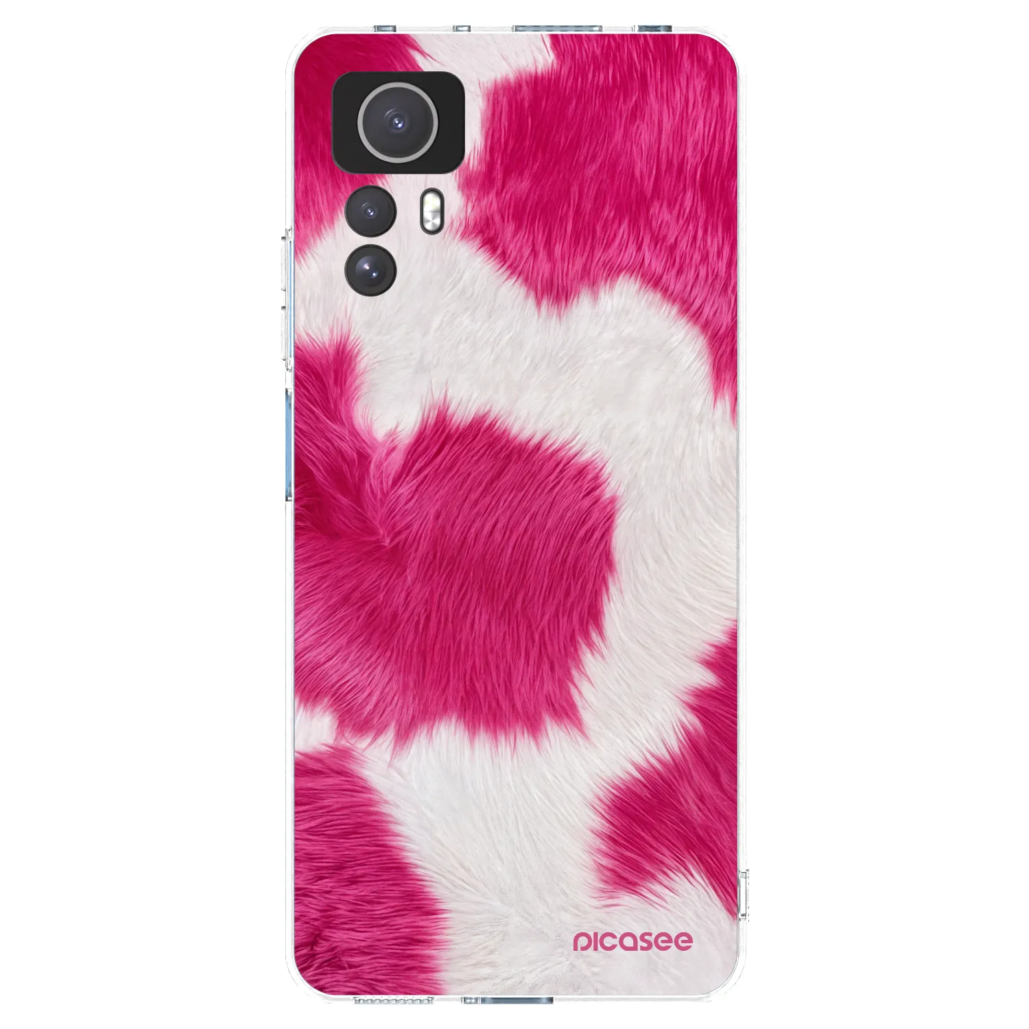 Picasee silikonový průhledný obal pro Xiaomi Redmi Note 12S - Pink Moo