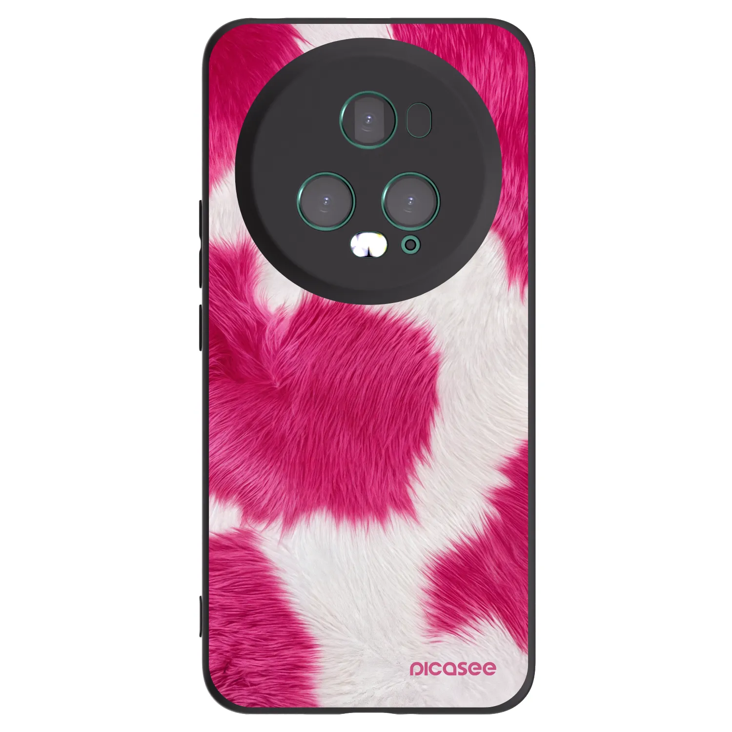 Picasee silikonový černý obal pro Honor Magic5 Pro - Pink Moo