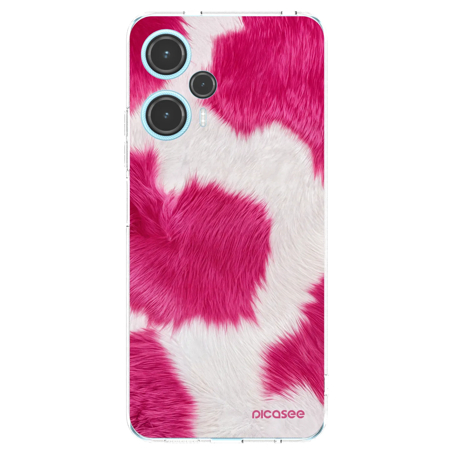Picasee silikonový průhledný obal pro Xiaomi Poco F5 - Pink Moo