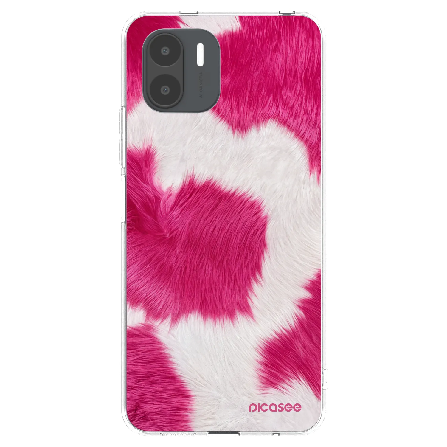 Picasee silikonový průhledný obal pro Xiaomi Redmi A2 - Pink Moo