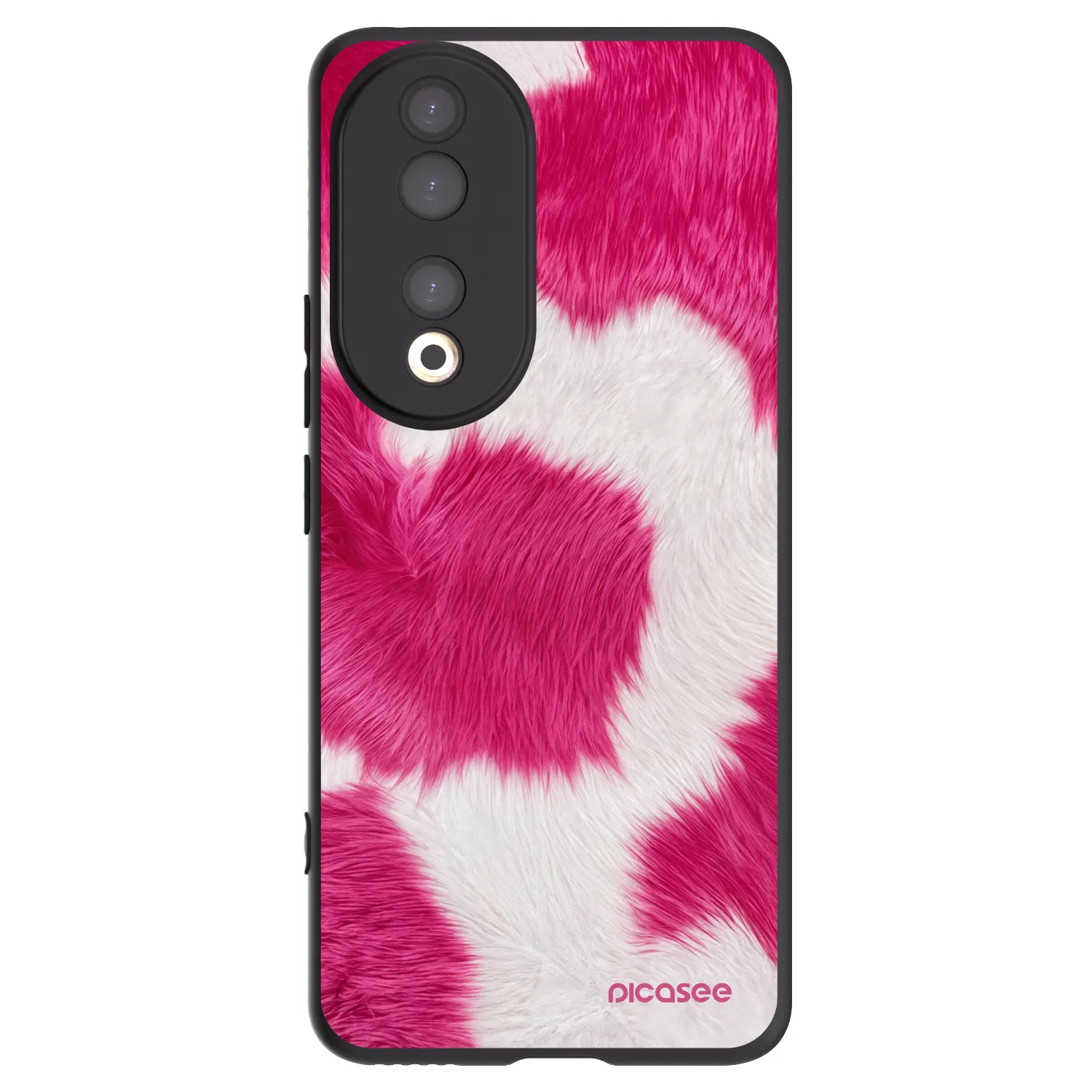 Picasee silikonový černý obal pro Honor 90 5G - Pink Moo