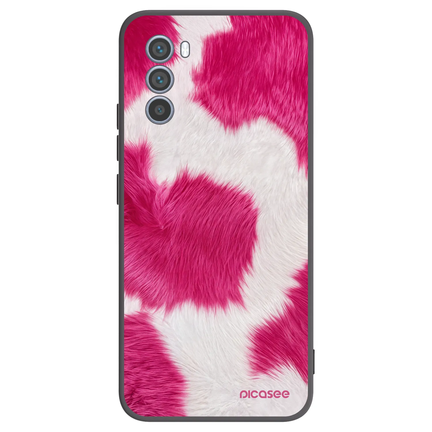 Picasee silikonový černý obal pro Motorola Moto G62 - Pink Moo