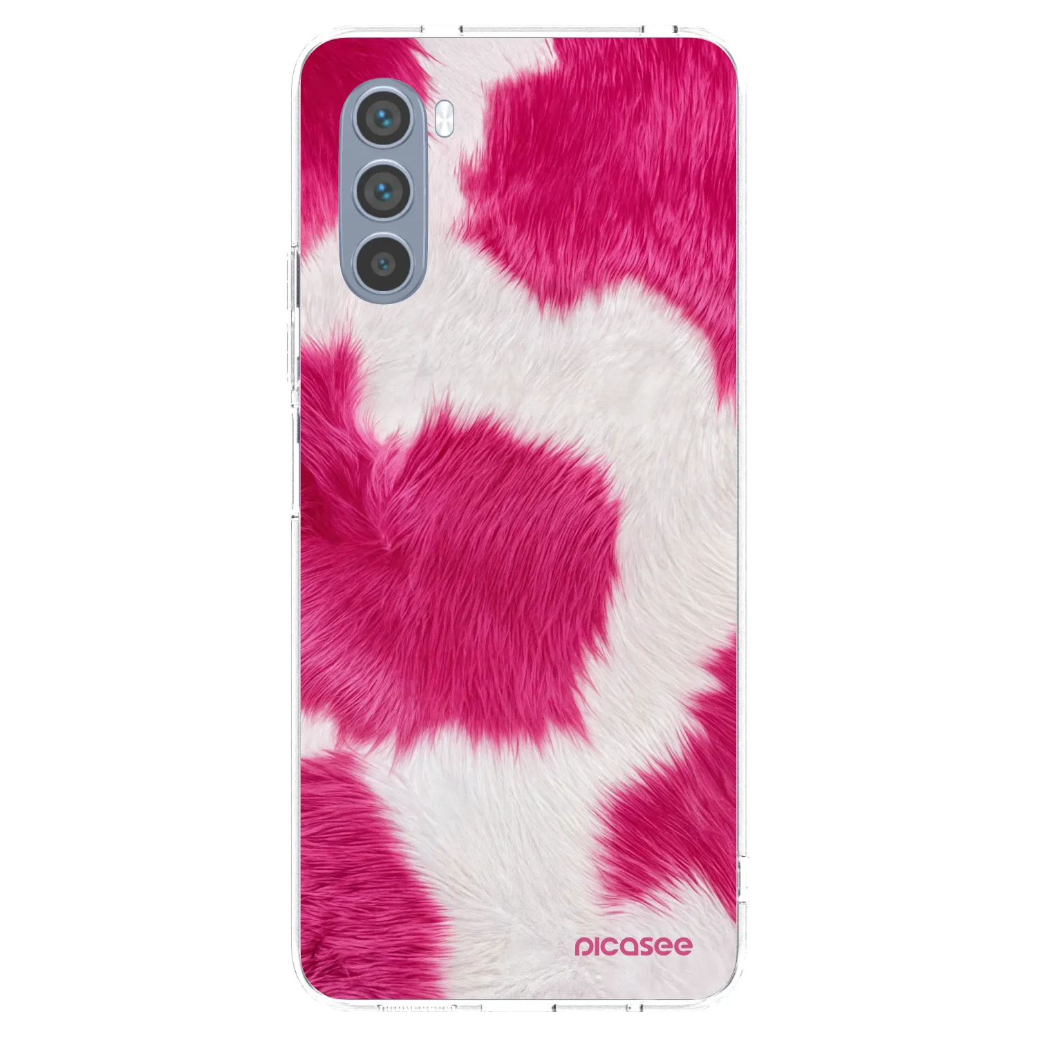 Picasee silikonový průhledný obal pro Motorola Moto G62 - Pink Moo
