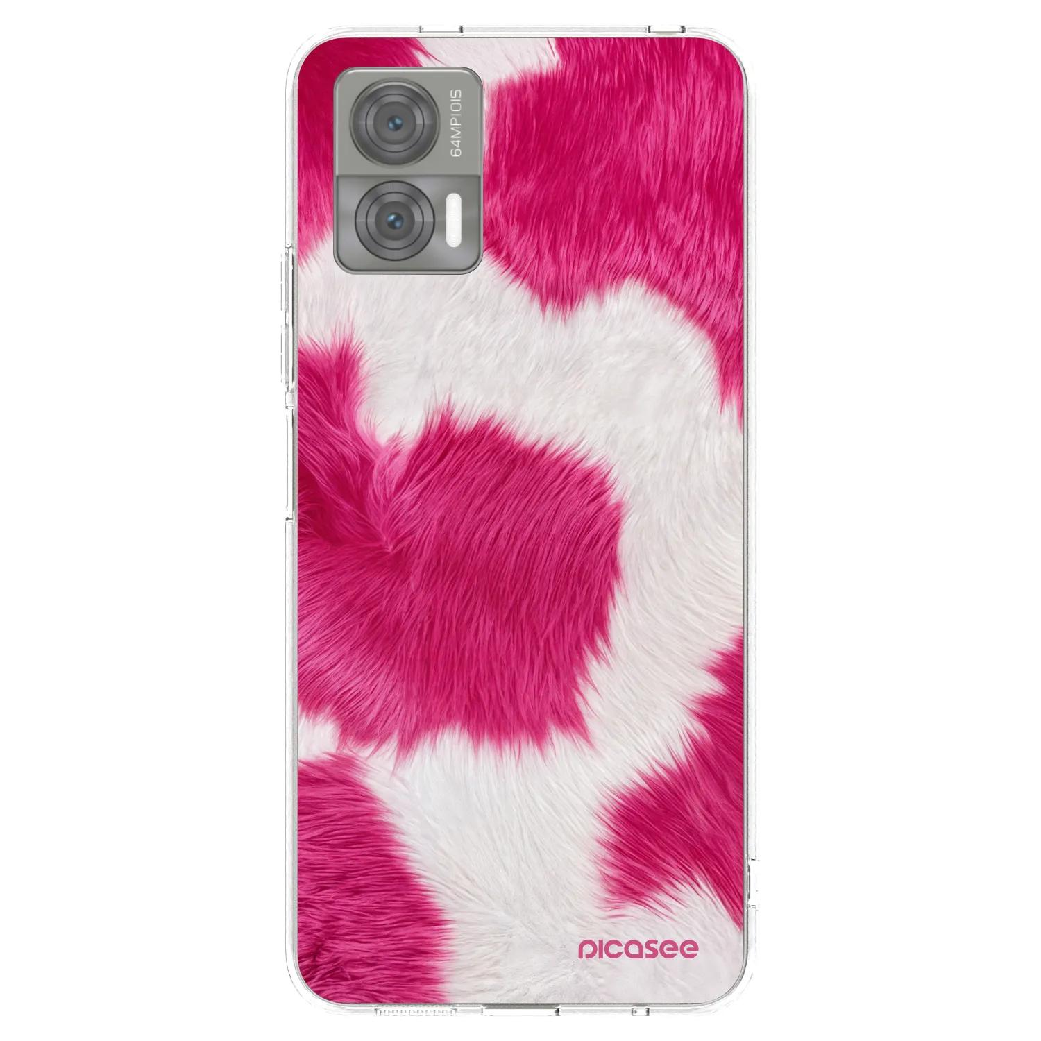 Picasee silikonový průhledný obal pro Motorola Edge 30 Neo - Pink Moo