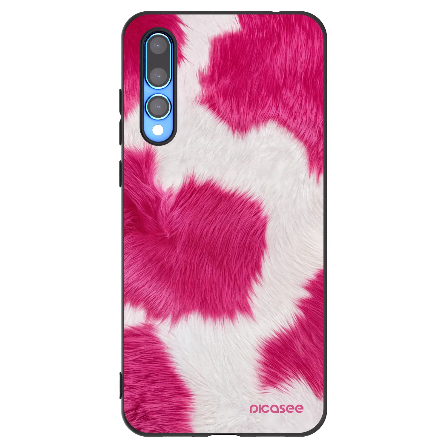 Picasee silikonový černý obal pro Huawei P20 Pro - Pink Moo
