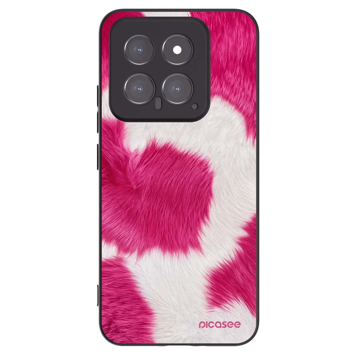 Picasee silikonový černý obal pro Xiaomi 14 - Pink Moo