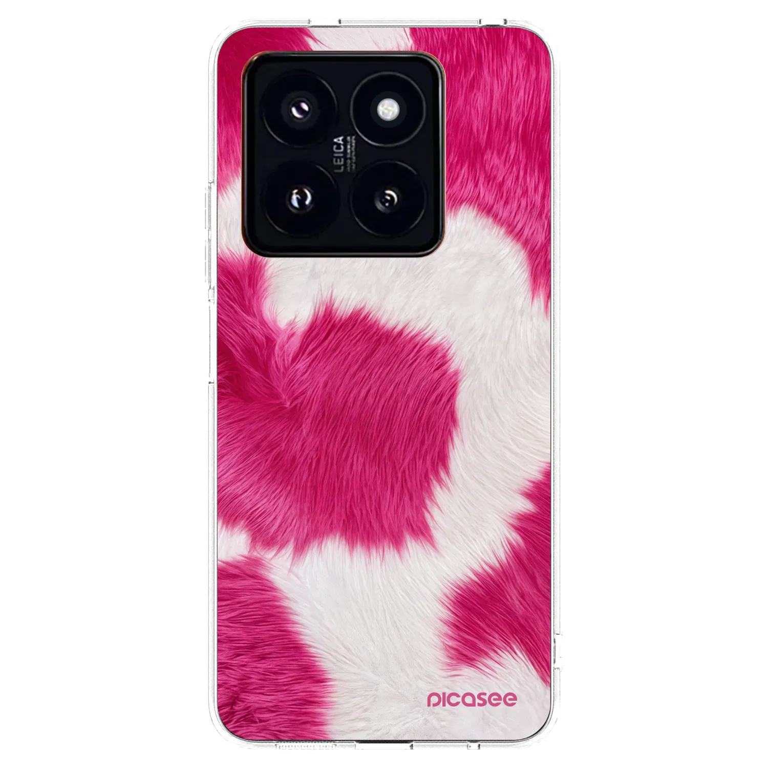 Picasee silikonový průhledný obal pro Xiaomi 14 Pro - Pink Moo
