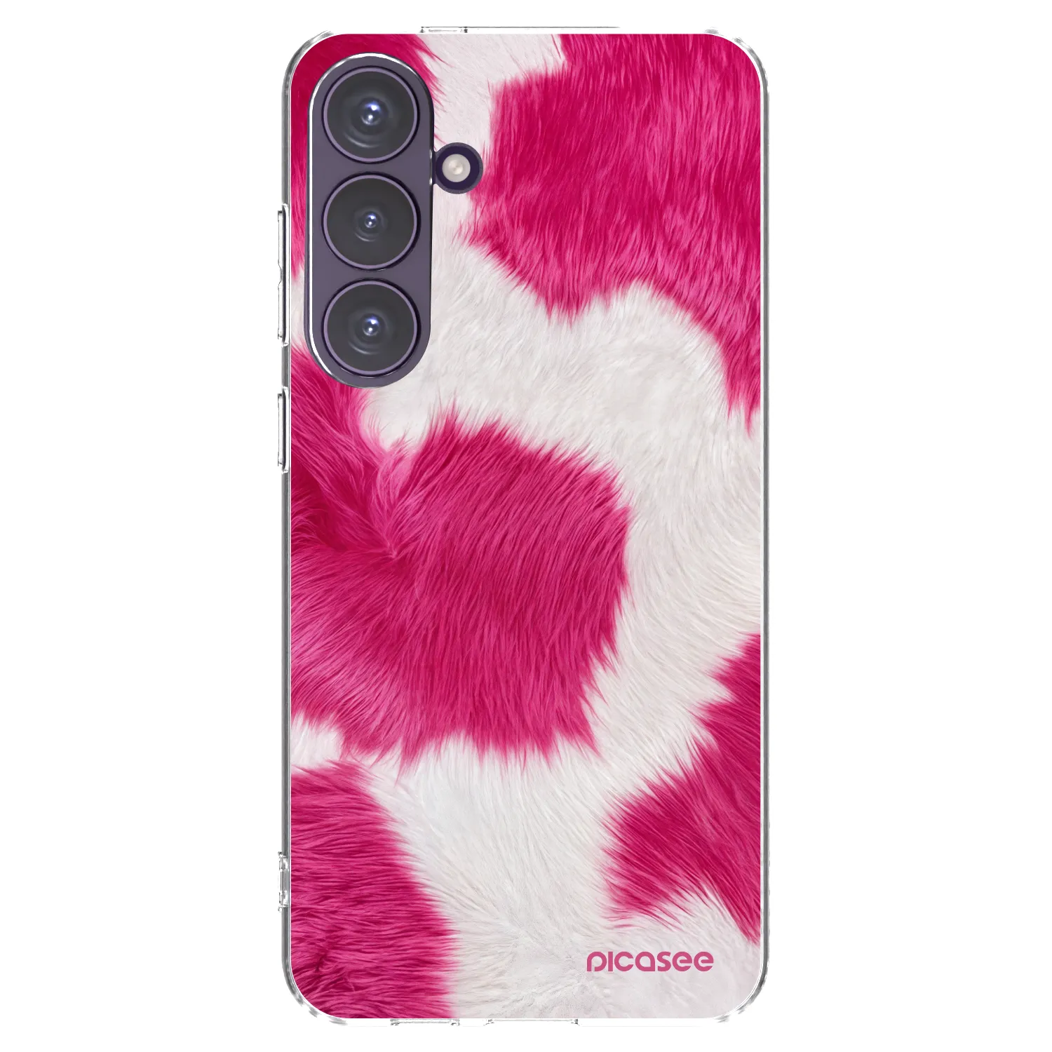 Picasee silikonový průhledný obal pro Samsung Galaxy S24+ S926B 5G - Pink Moo