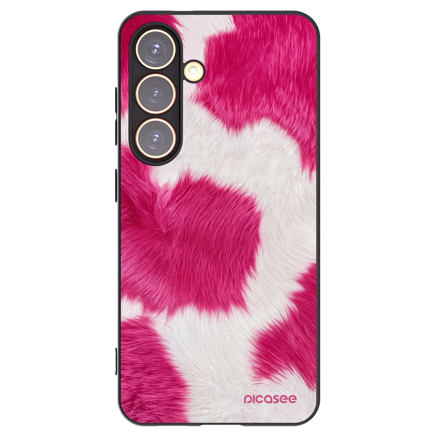 Picasee silikonový černý obal pro Samsung Galaxy S24 S921B 5G - Pink Moo