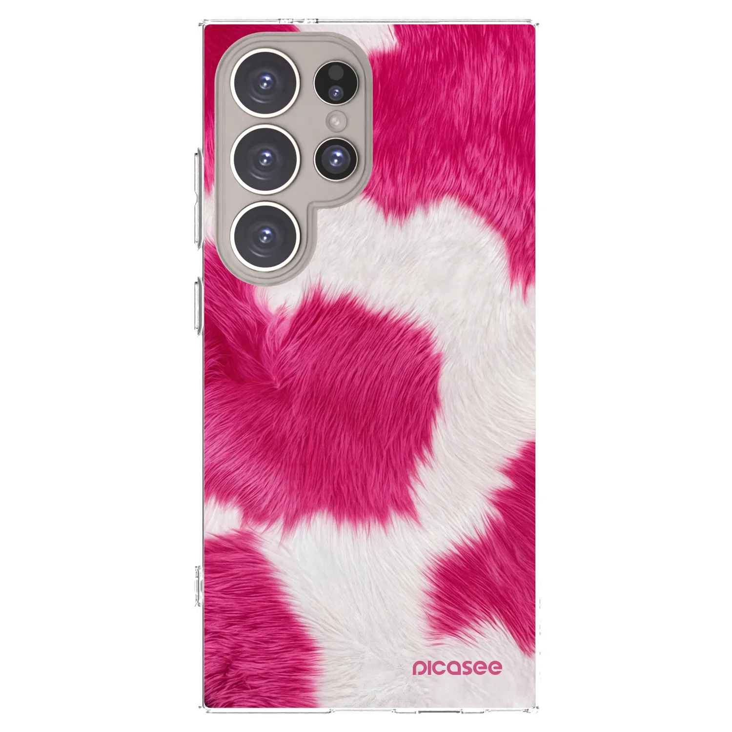 Picasee silikonový průhledný obal pro Samsung Galaxy S24 Ultra S928B 5G - Pink Moo