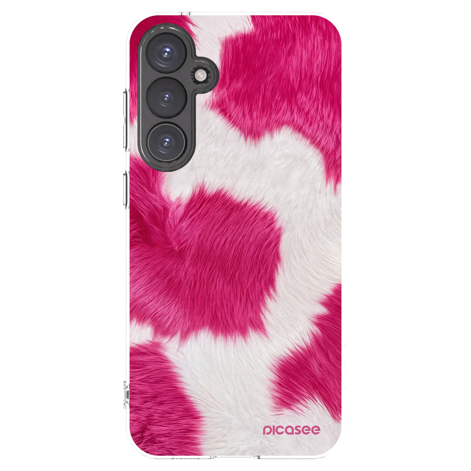 Picasee silikonový průhledný obal pro Samsung Galaxy S23 FE S711B - Pink Moo