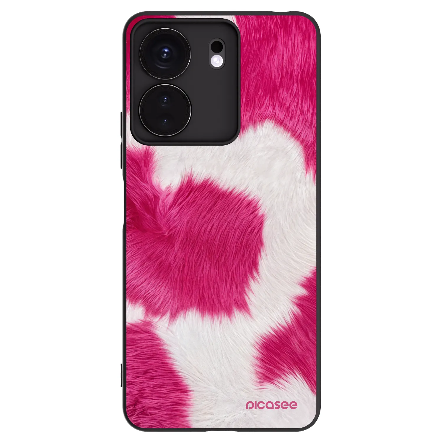 Picasee silikonový černý obal pro Xiaomi Redmi 13C 4G - Pink Moo