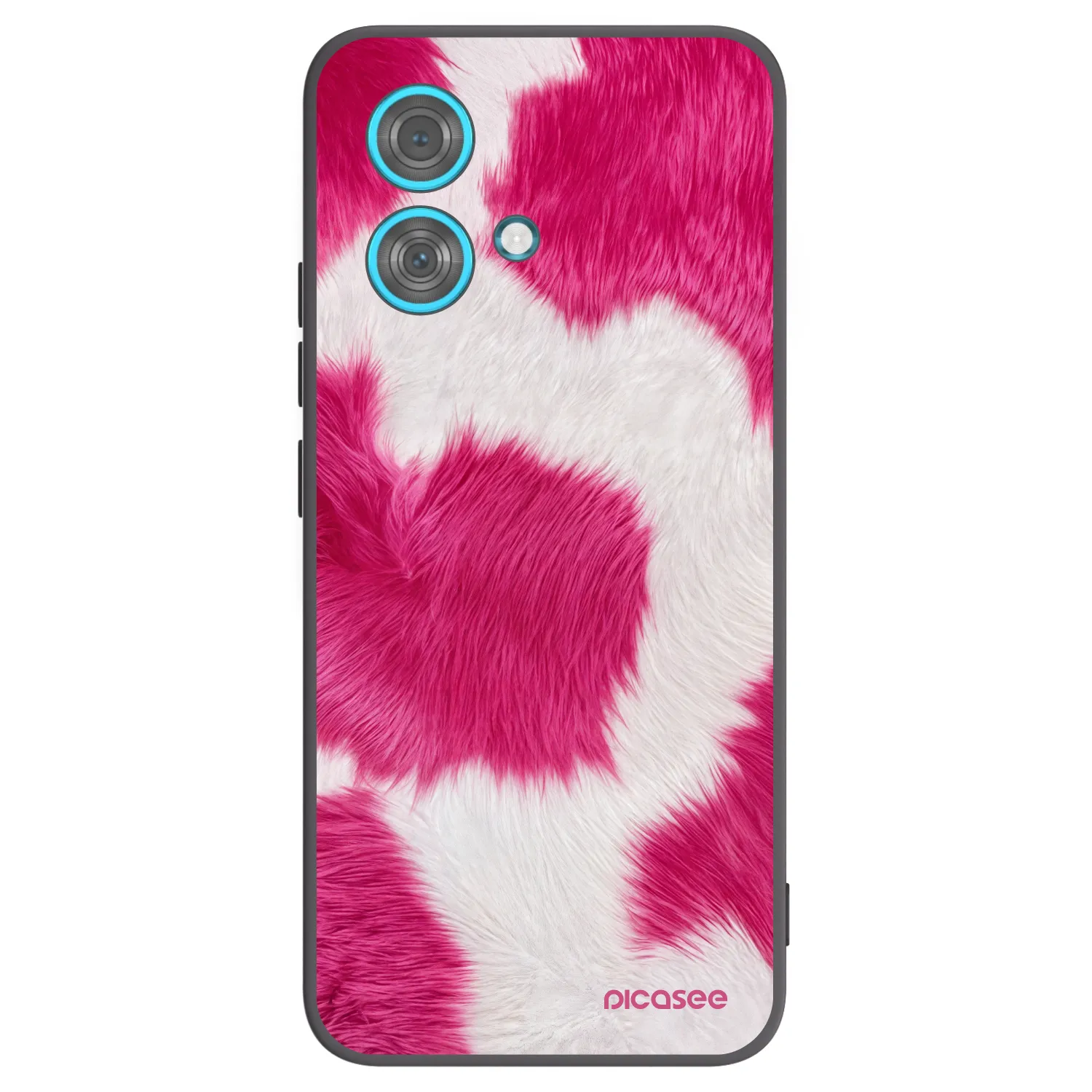 Picasee silikonový černý obal pro Motorola Edge 40 Neo - Pink Moo
