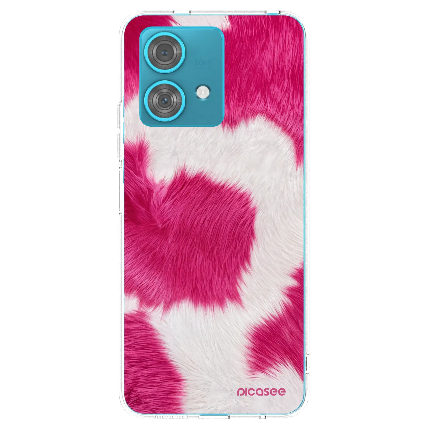 Picasee silikonový průhledný obal pro Motorola Edge 40 Neo - Pink Moo