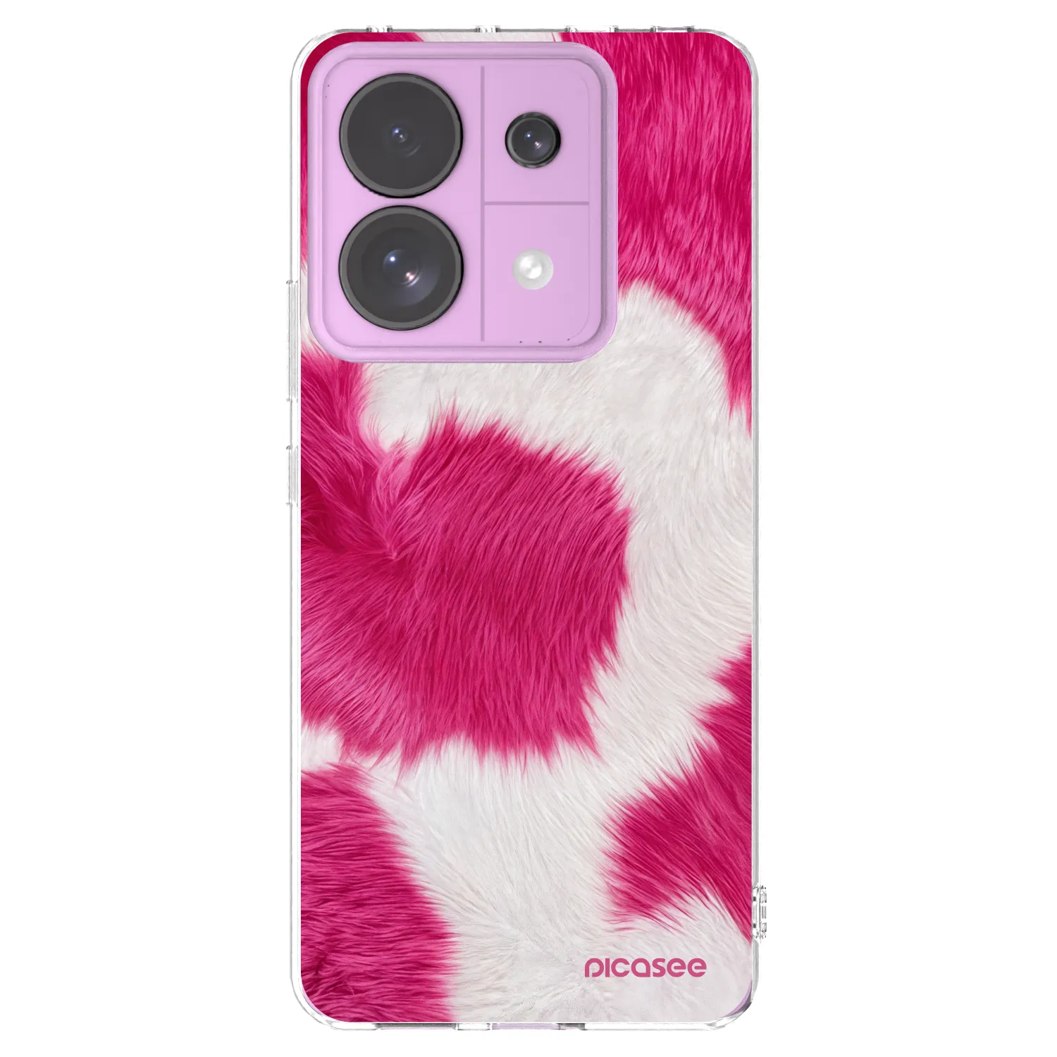 Picasee silikonový průhledný obal pro Xiaomi Redmi Note 13 Pro 5G - Pink Moo
