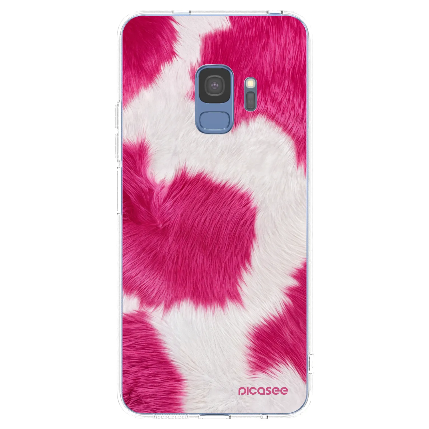 Picasee silikonový průhledný obal pro Samsung Galaxy S9 G960F - Pink Moo
