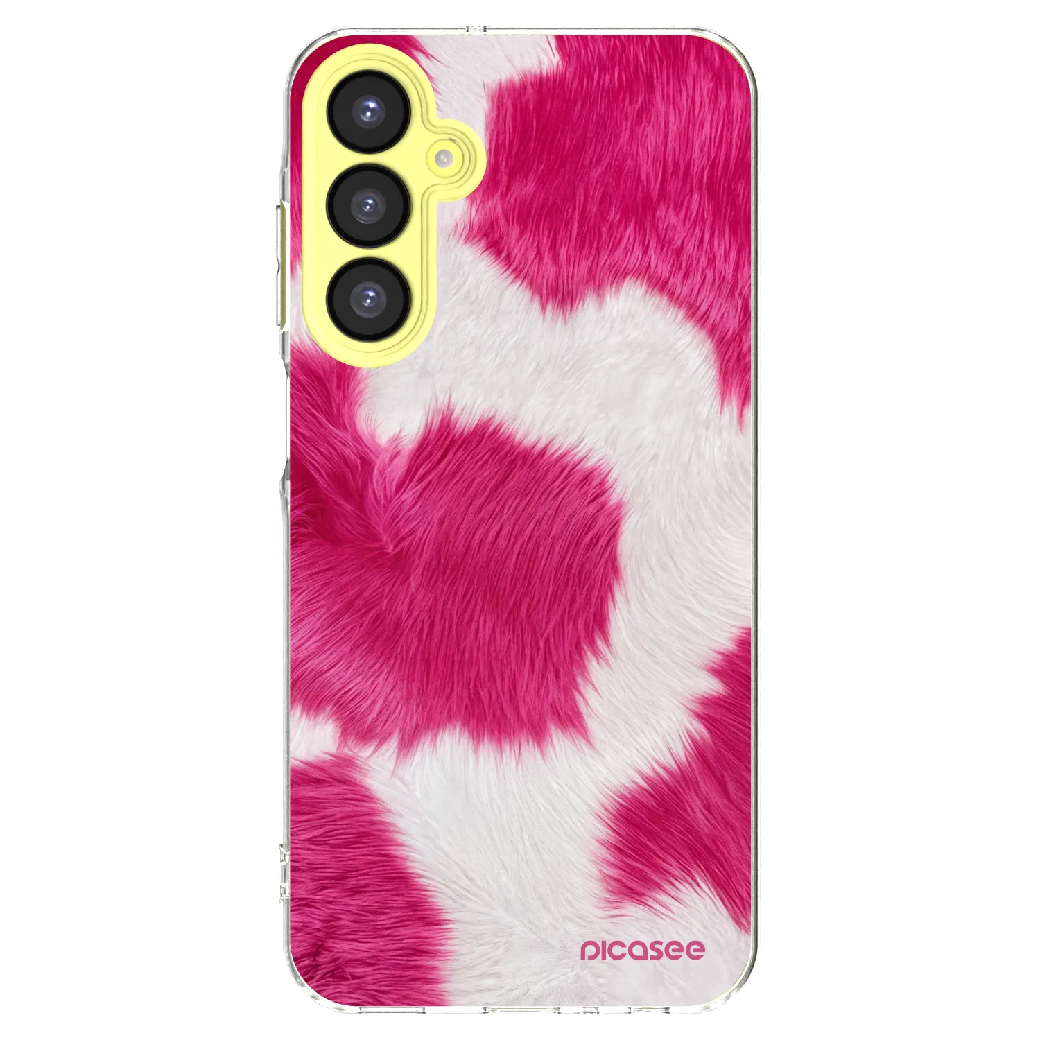 Picasee silikonový průhledný obal pro Samsung Galaxy A25 A256B 5G - Pink Moo