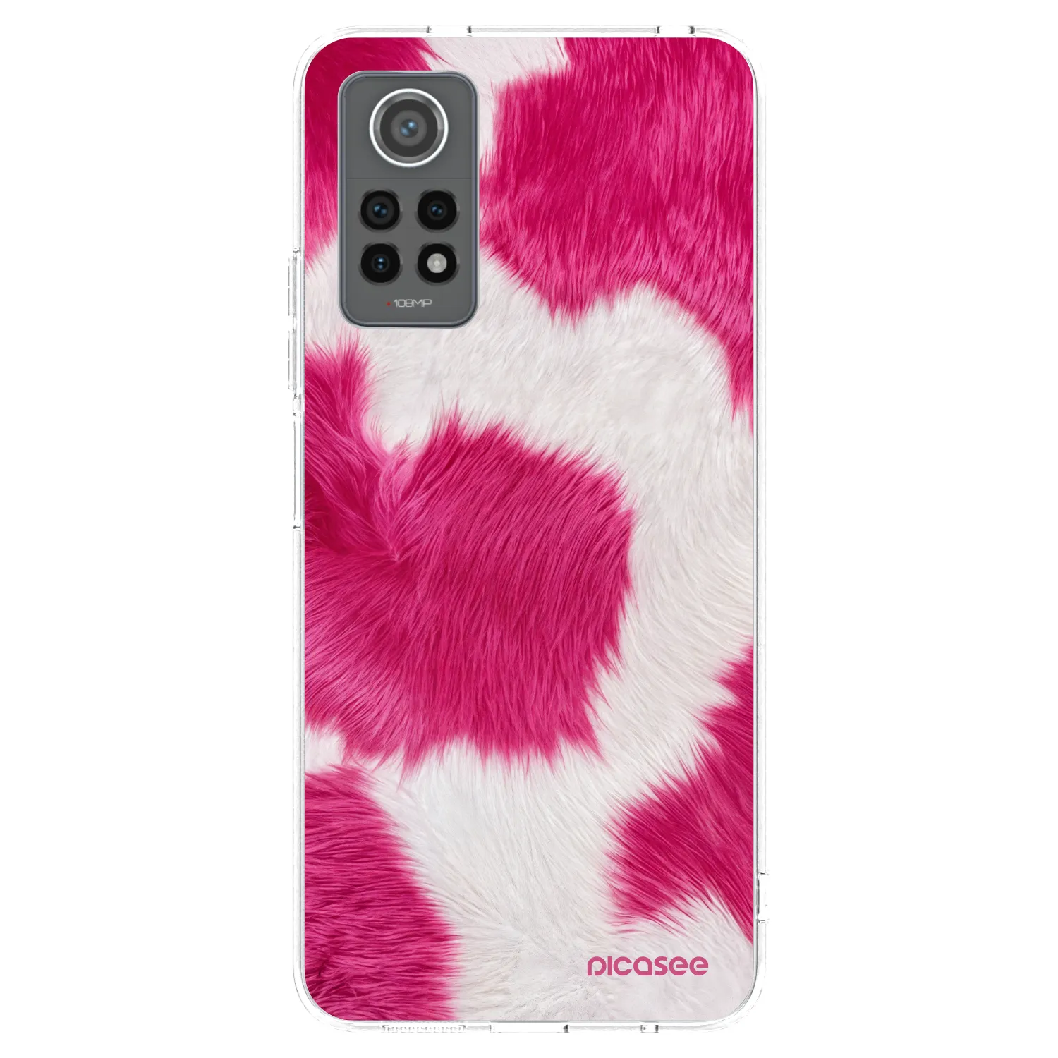 Picasee silikonový průhledný obal pro Xiaomi Redmi Note 12 Pro 4G - Pink Moo