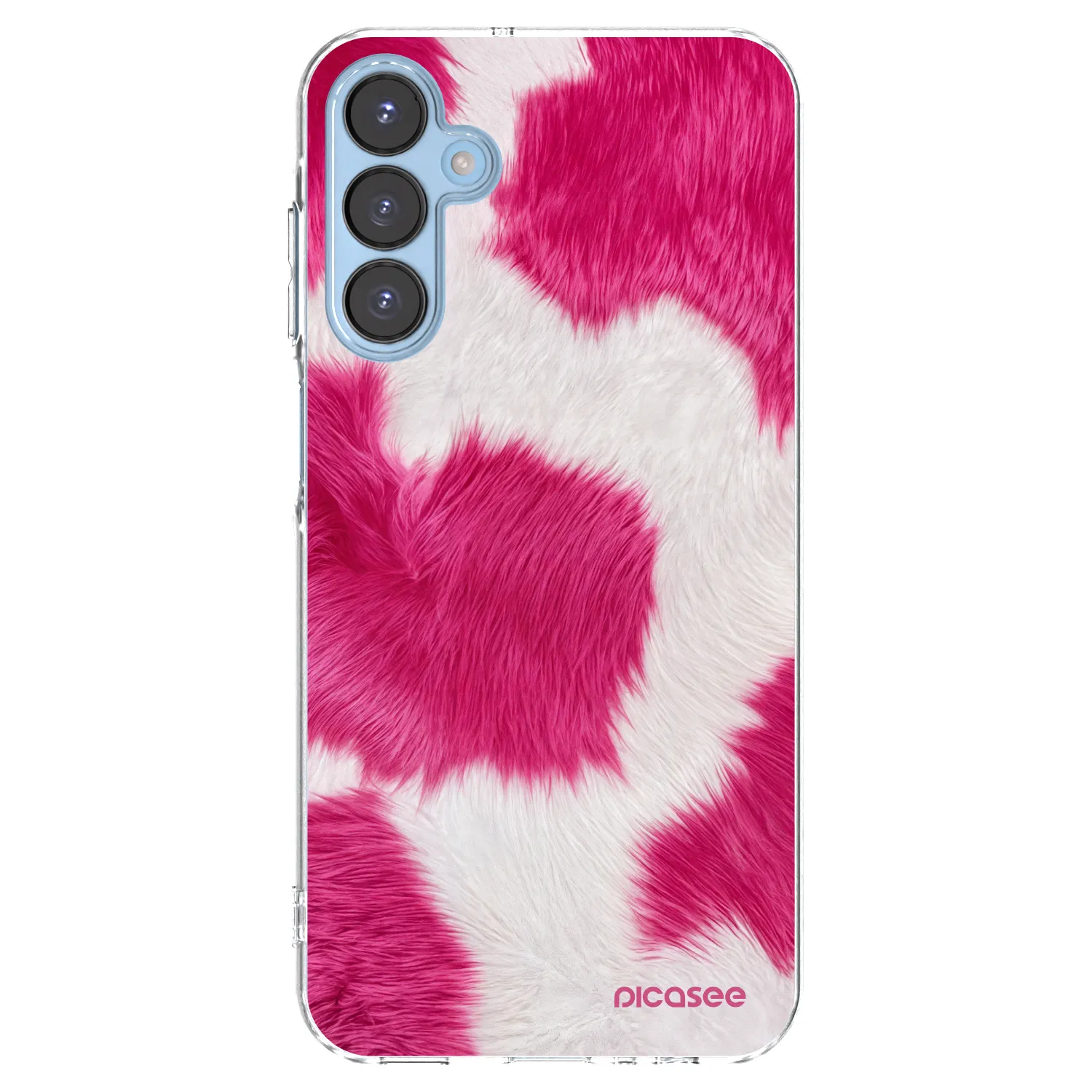 Picasee silikonový průhledný obal pro Samsung Galaxy A15 A156B 5G - Pink Moo