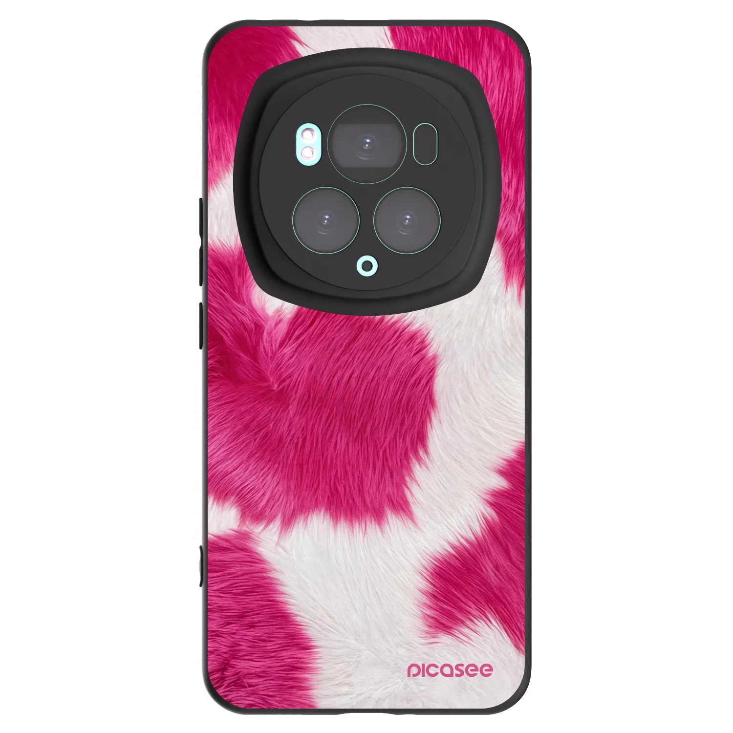 Picasee silikonový černý obal pro Honor Magic6 Pro - Pink Moo