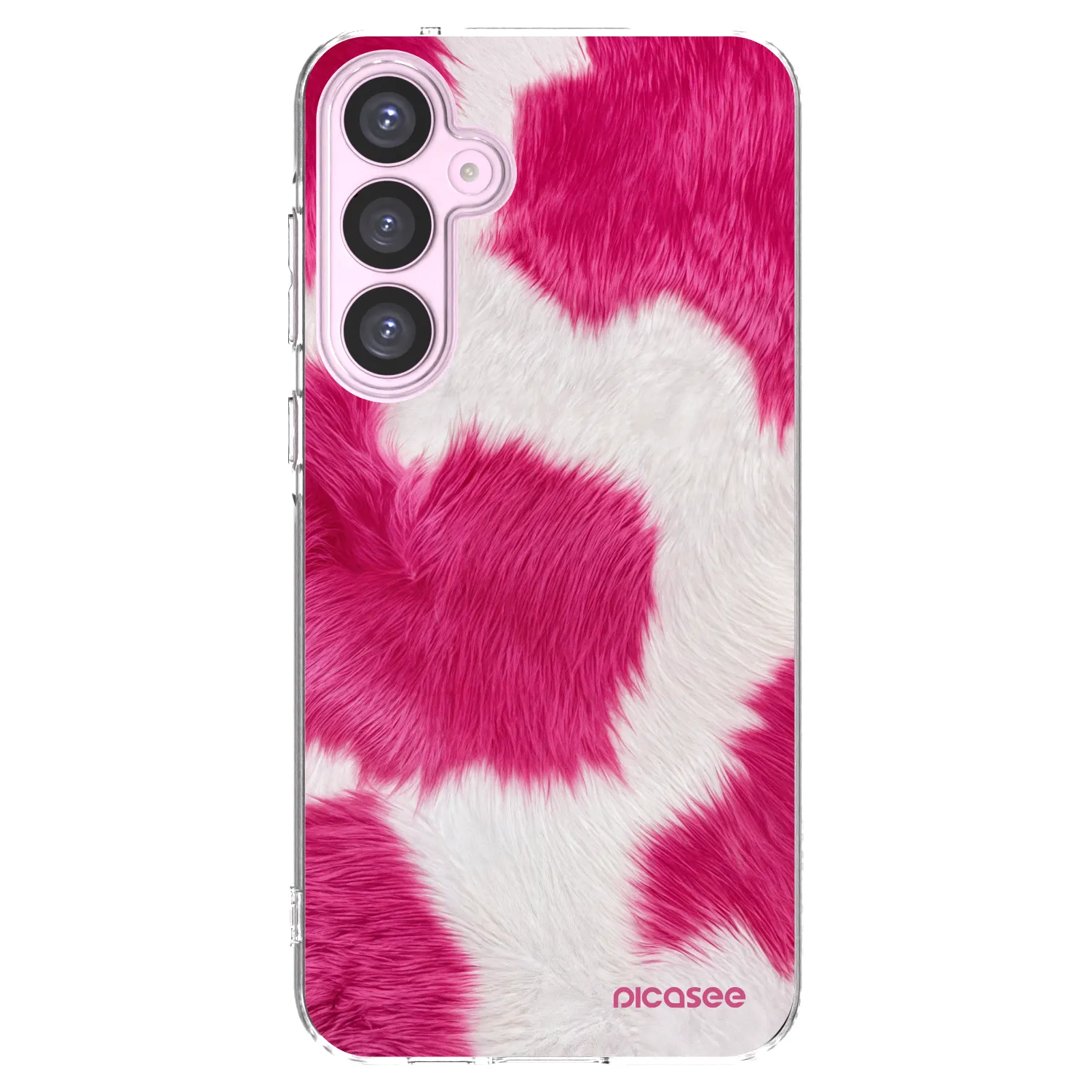 Picasee silikonový průhledný obal pro Samsung Galaxy A55 5G A556B - Pink Moo