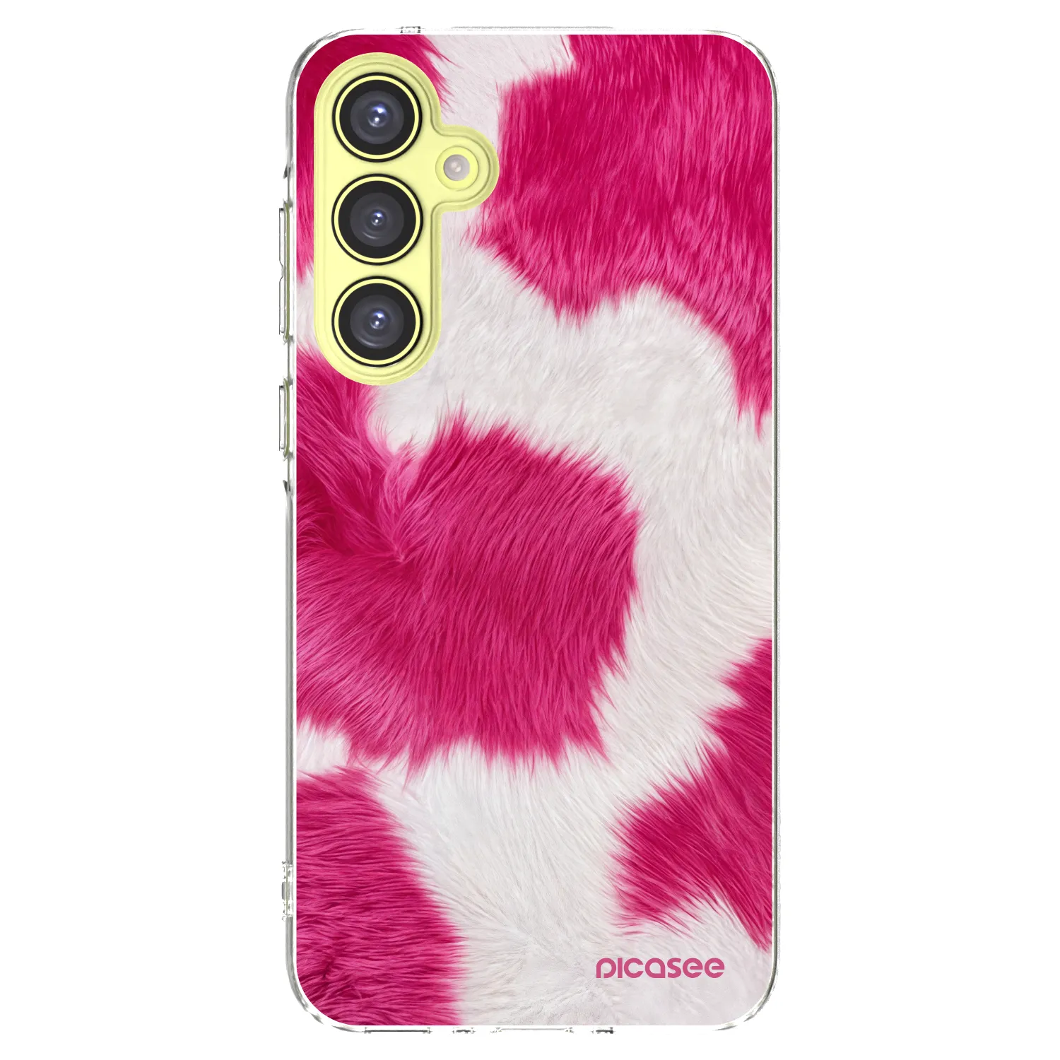 Picasee silikonový průhledný obal pro Samsung Galaxy A35 5G A356B - Pink Moo