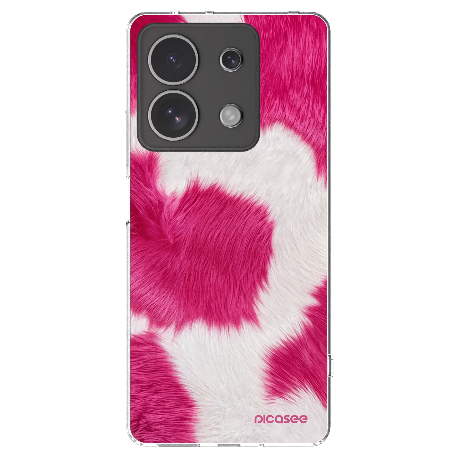 Picasee silikonový průhledný obal pro Xiaomi Redmi Note 13 4G - Pink Moo