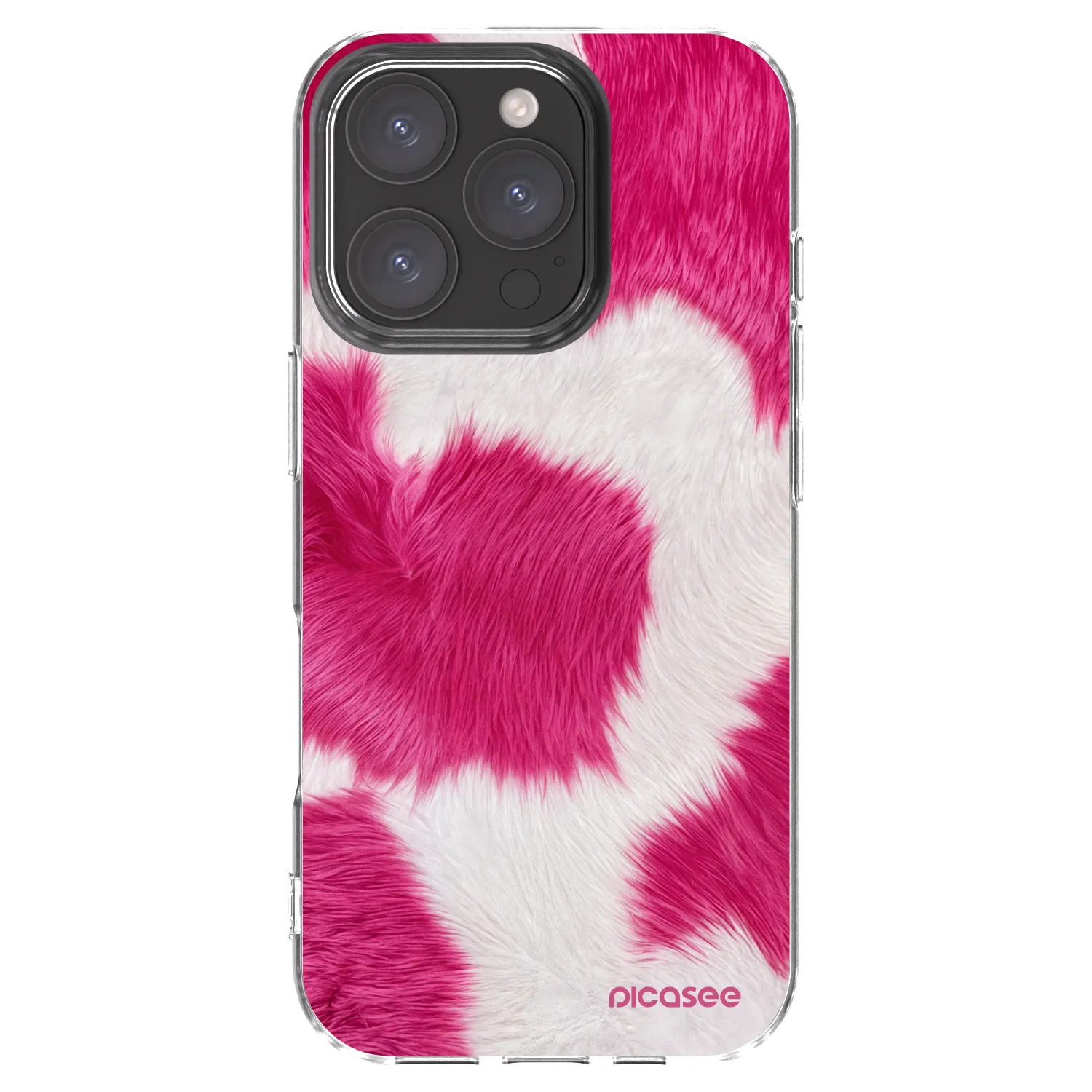 Picasee silikonový průhledný obal pro Apple iPhone 16 Pro - Pink Moo