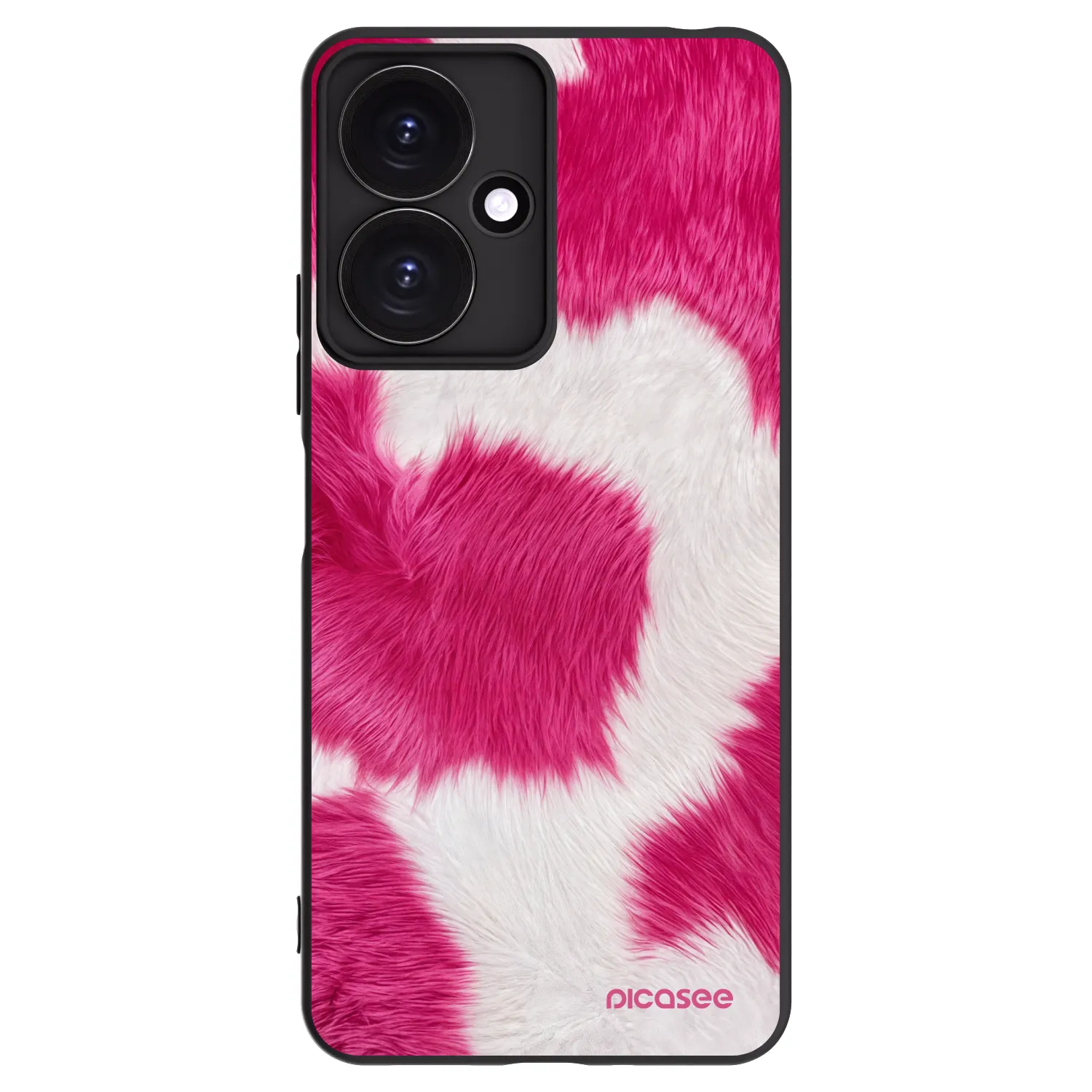 Picasee silikonový černý obal pro Xiaomi Redmi 13C 5G - Pink Moo