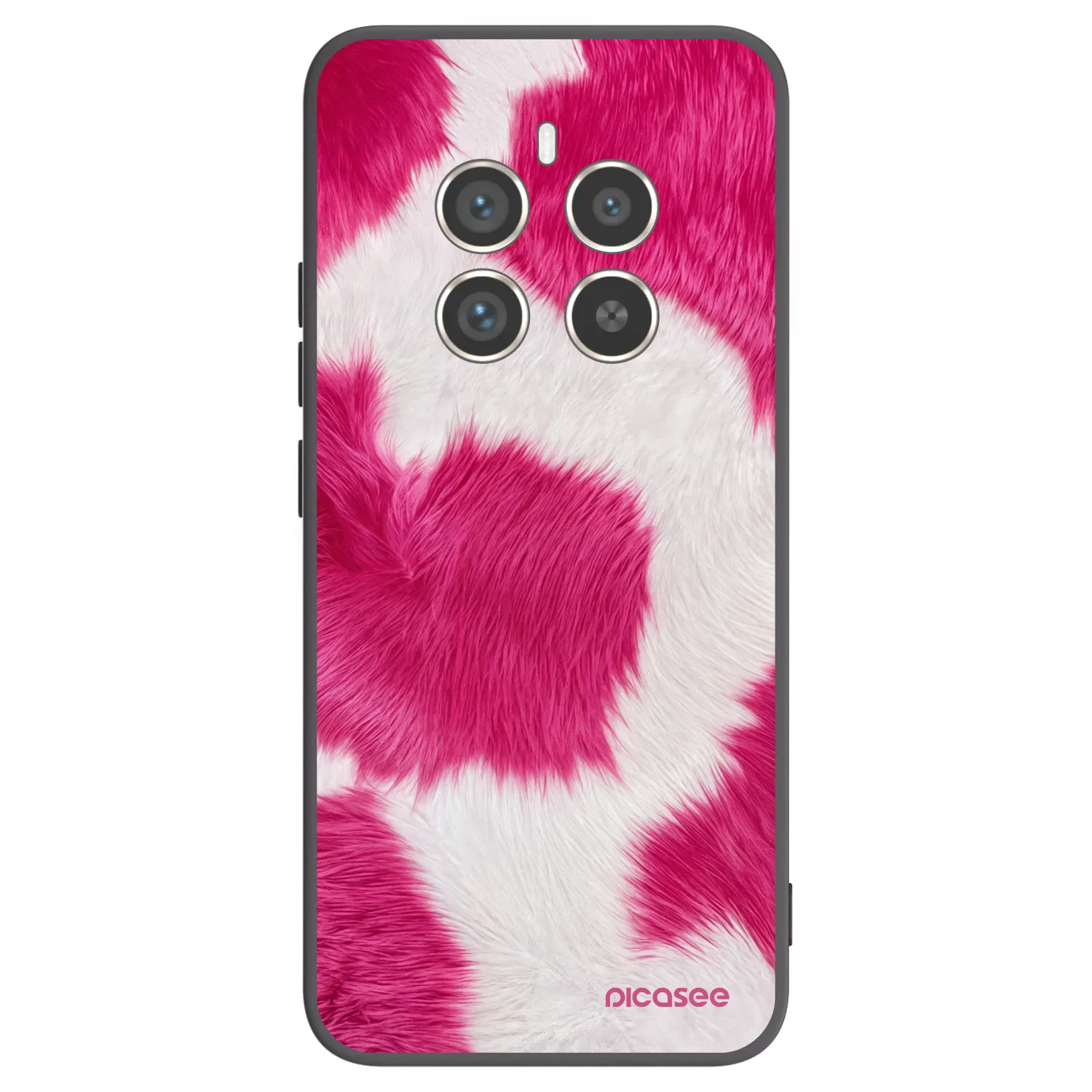 Picasee silikonový černý obal pro Realme 12 Pro 5G - Pink Moo